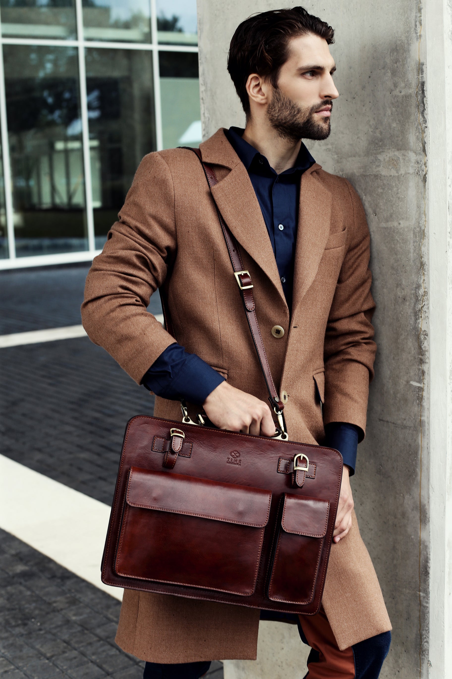 Leather Satchel Bag Briefcase - The Prophet