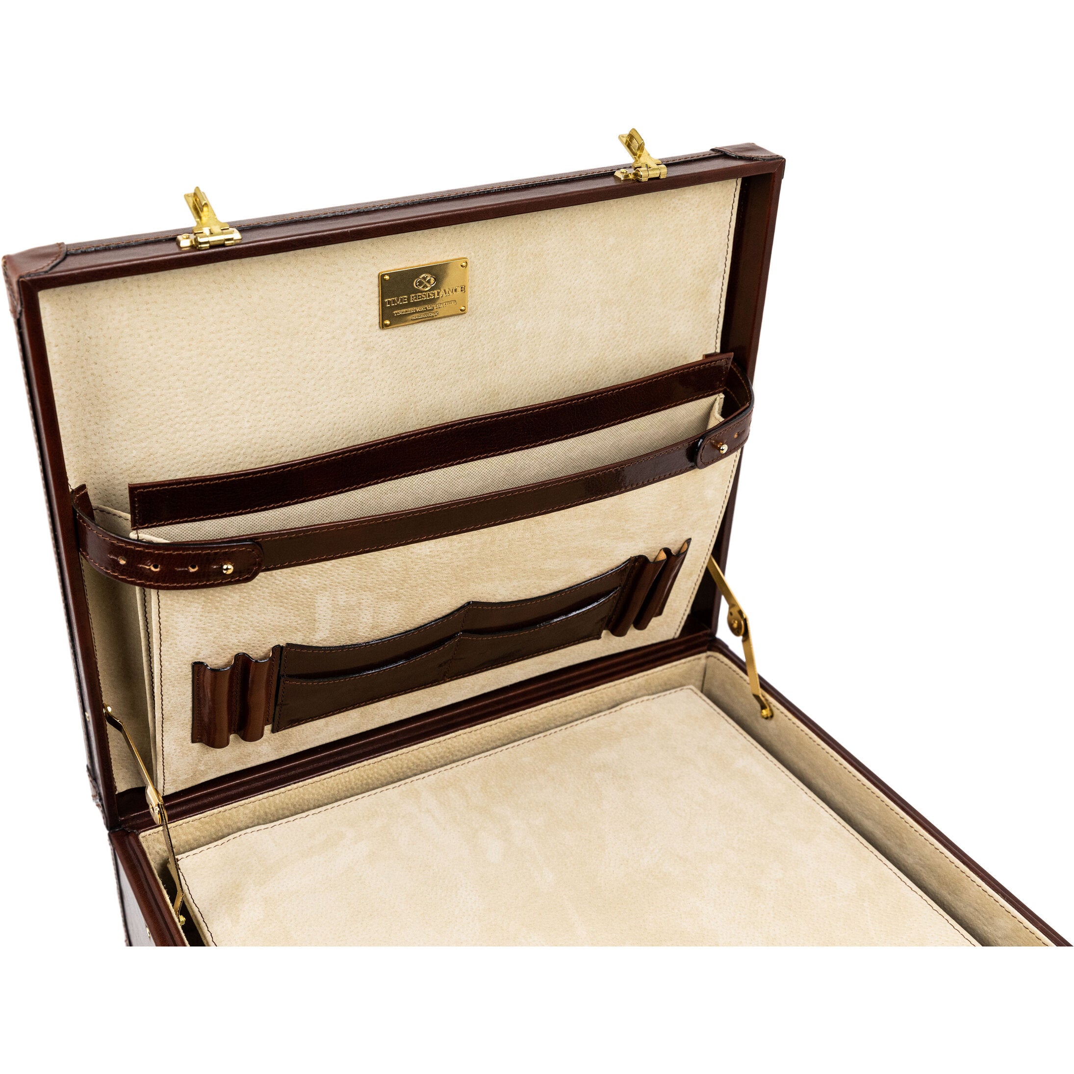 Large Leather Attaché Case Briefcase - Lord Jim