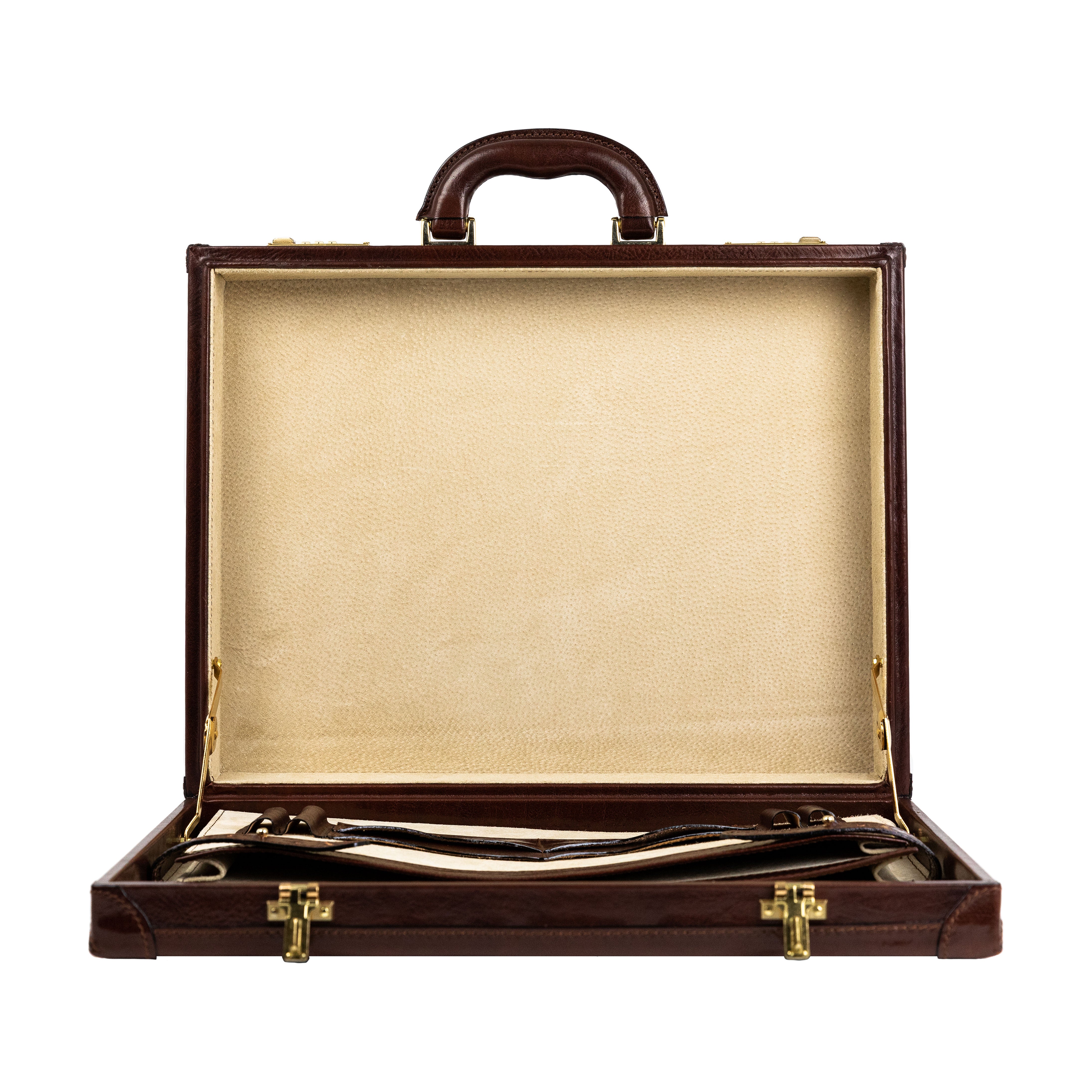 Leather Attaché Case Briefcase - The Wind in the Willows