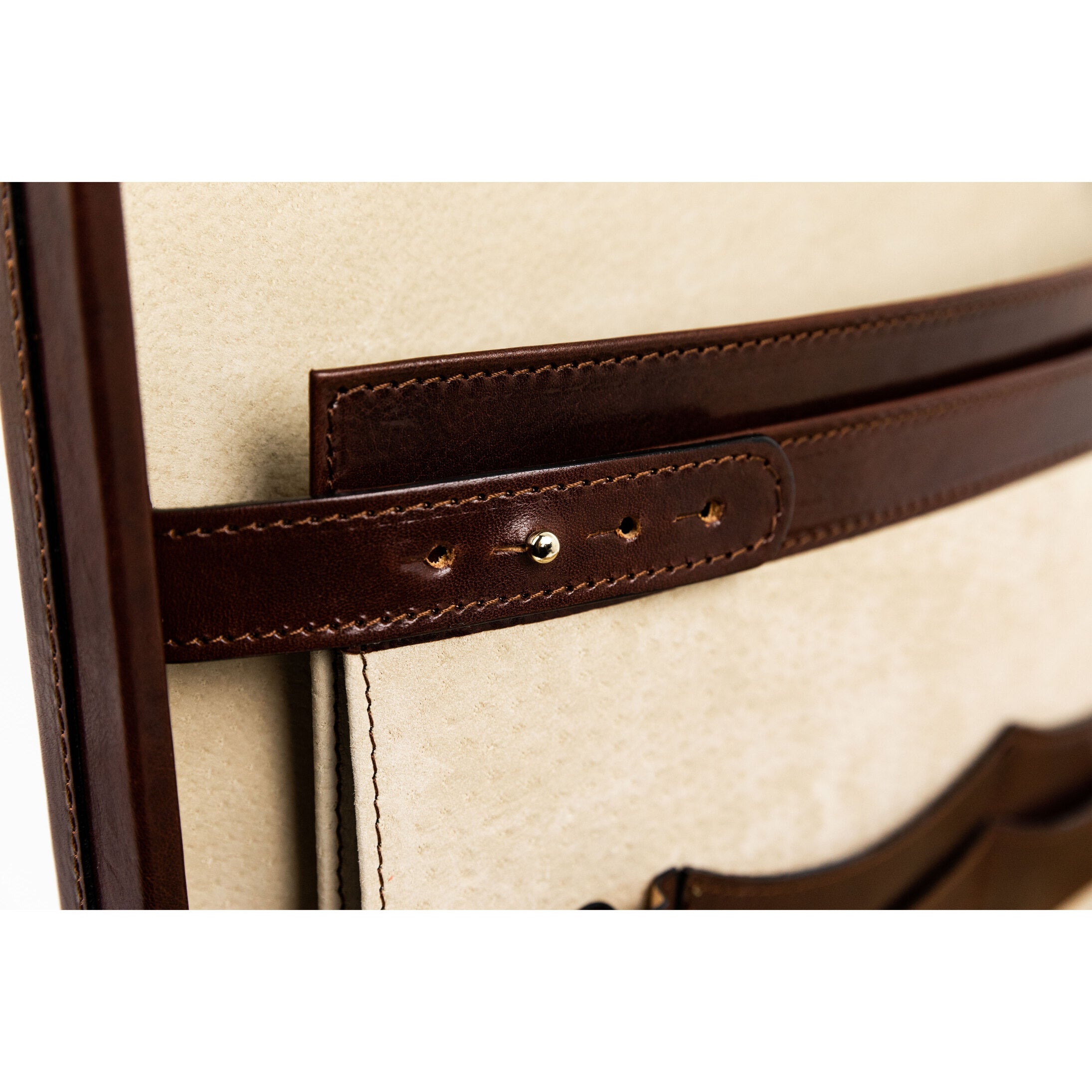 Small Leather Attaché Case Briefcase - The House of Mirth