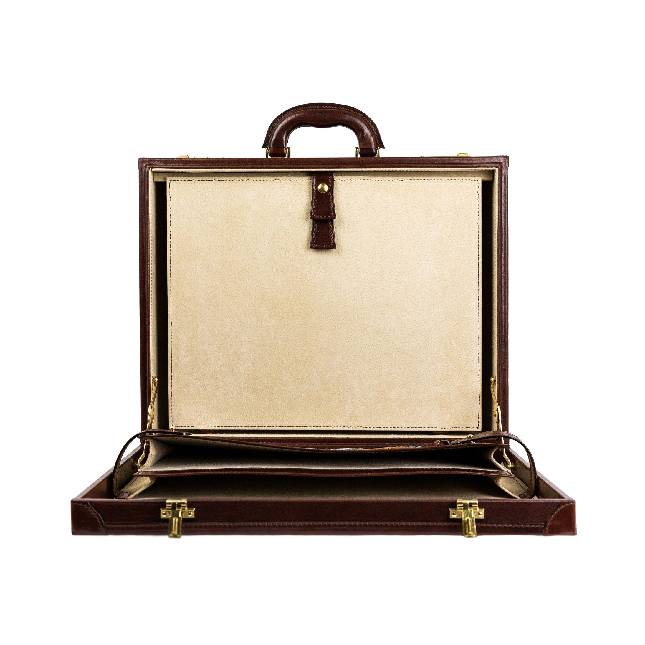 Large Leather Attaché Case Briefcase - Lord Jim