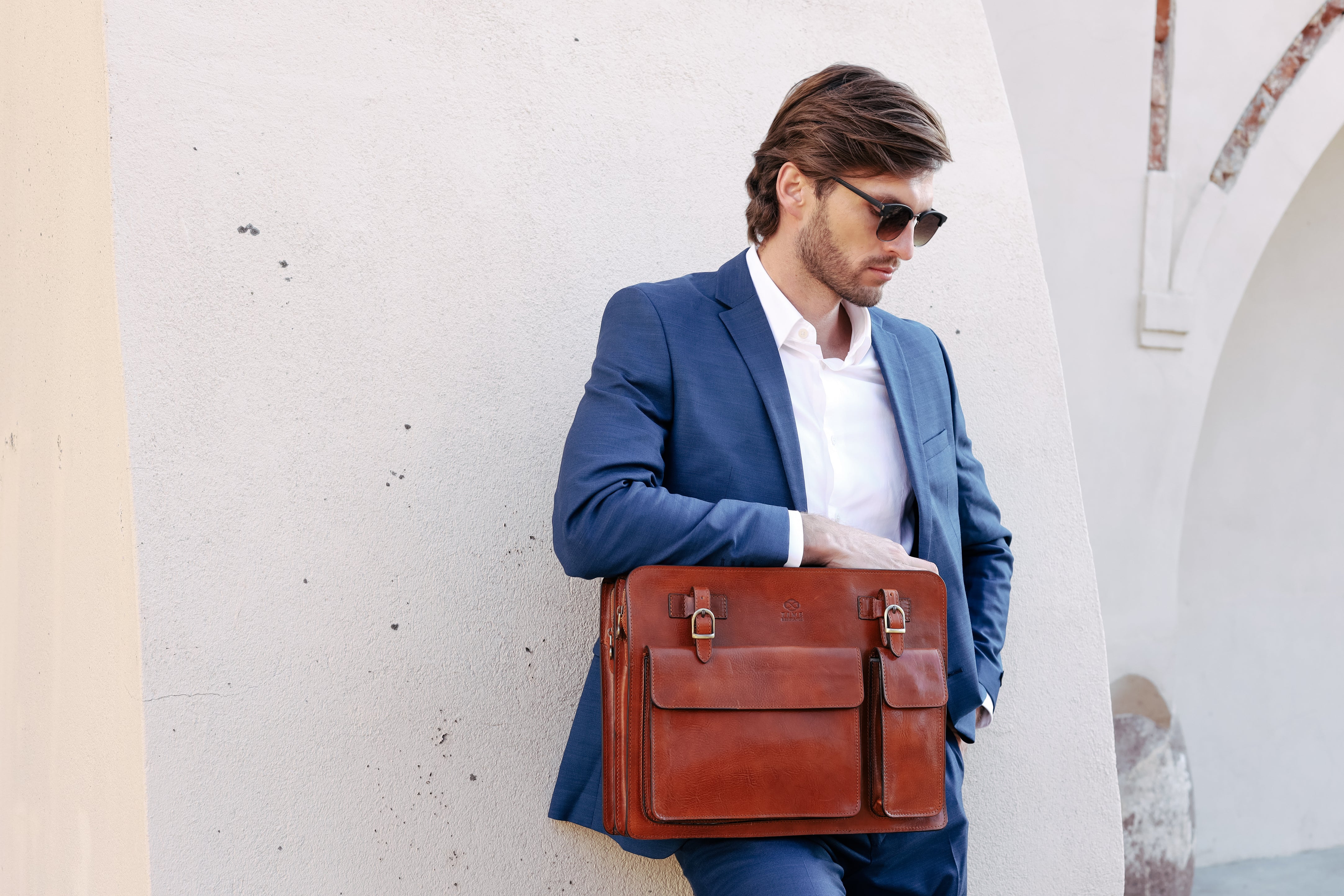 Leather Satchel Bag Briefcase - The Prophet