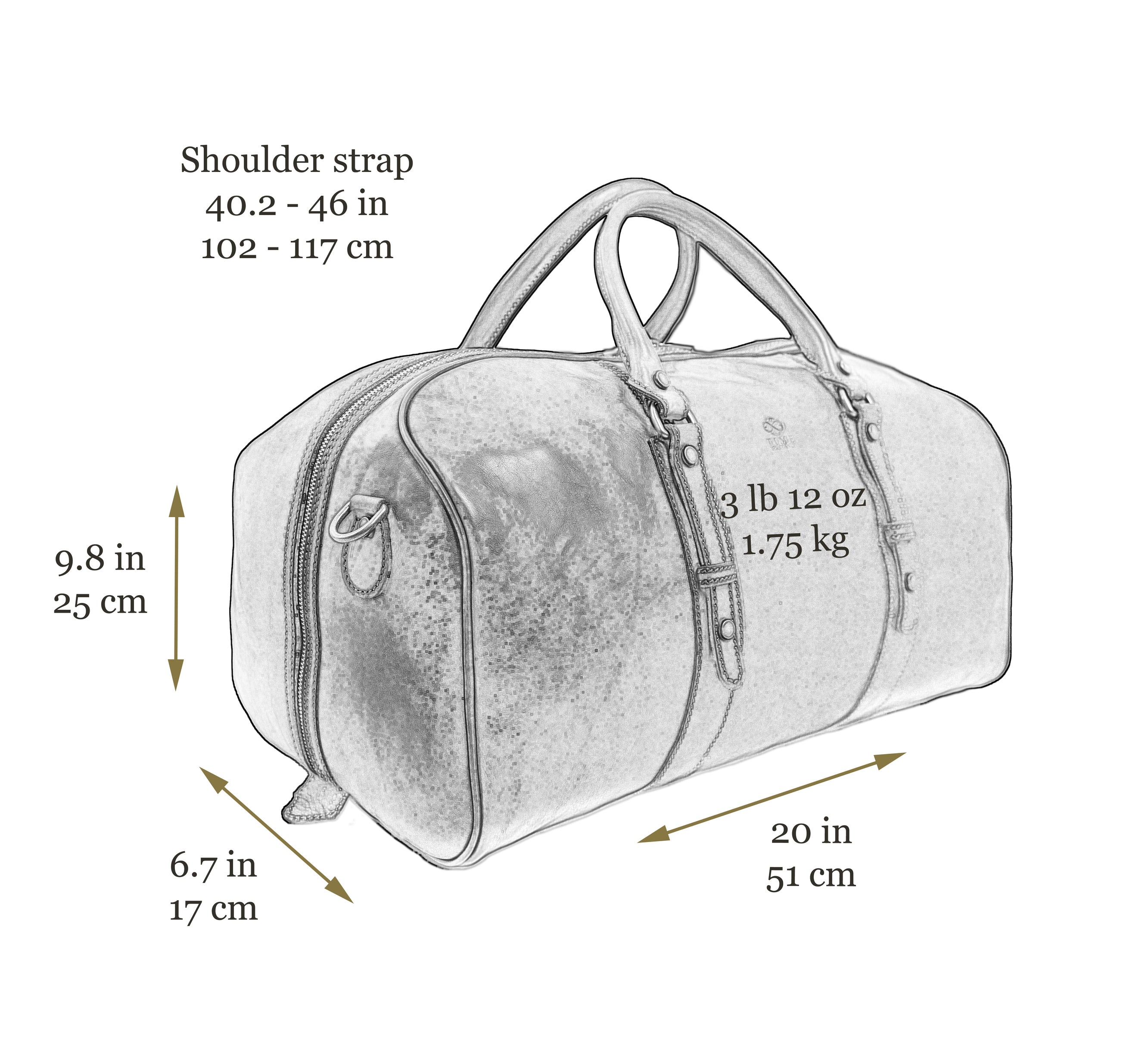 Leather Duffel Bag, Weekender Bag - Song of Solomon