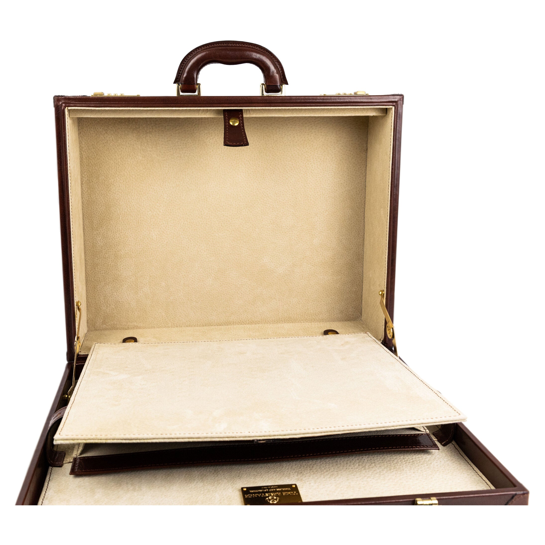 Large Leather Attaché Case Briefcase - Lord Jim