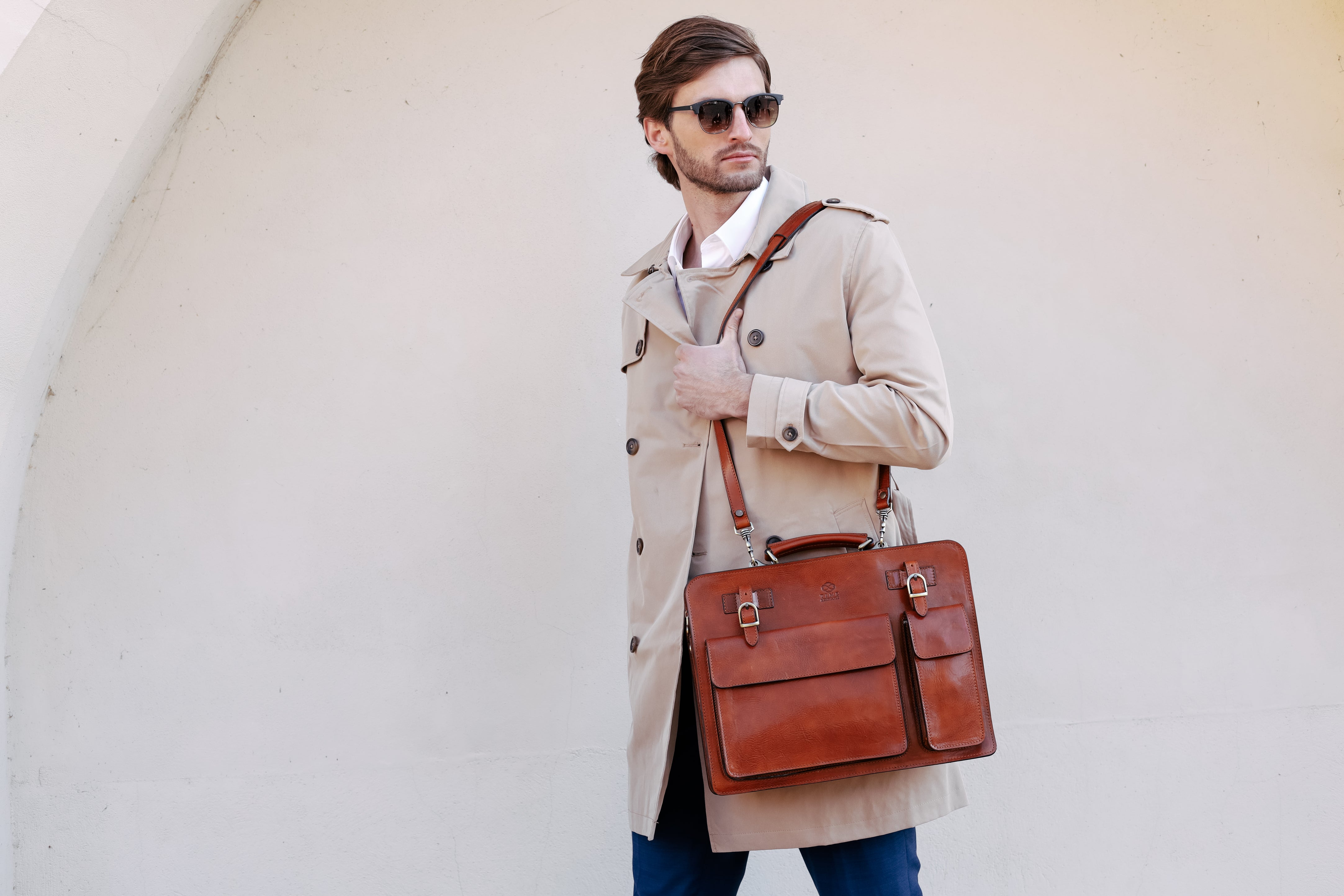 Leather Satchel Bag Briefcase - The Prophet