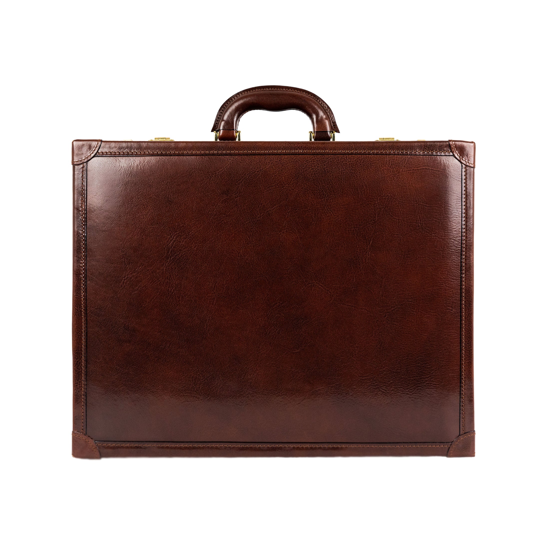 Small Leather Attaché Case Briefcase - The House of Mirth