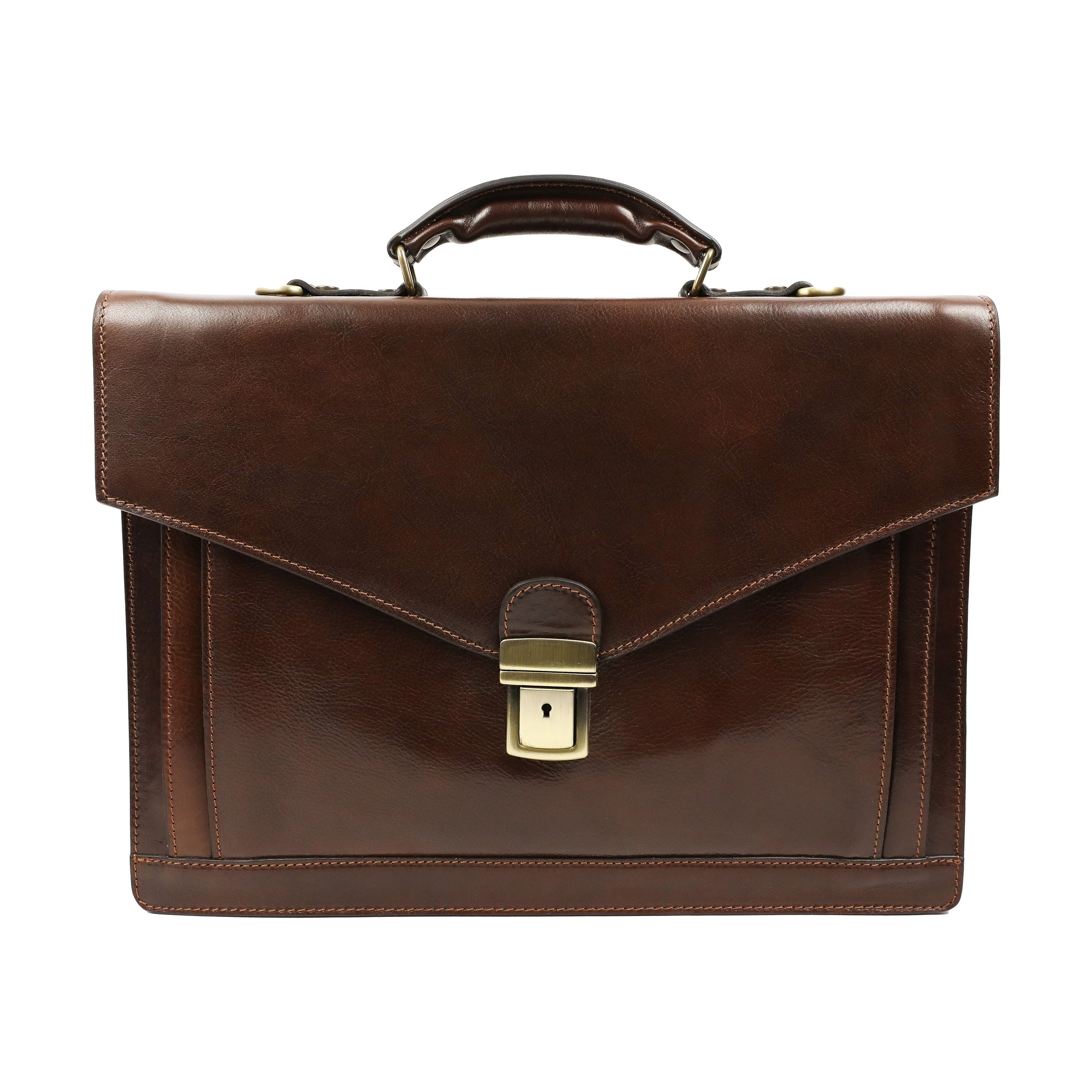 Classic Design Leather Briefcase - The Magus