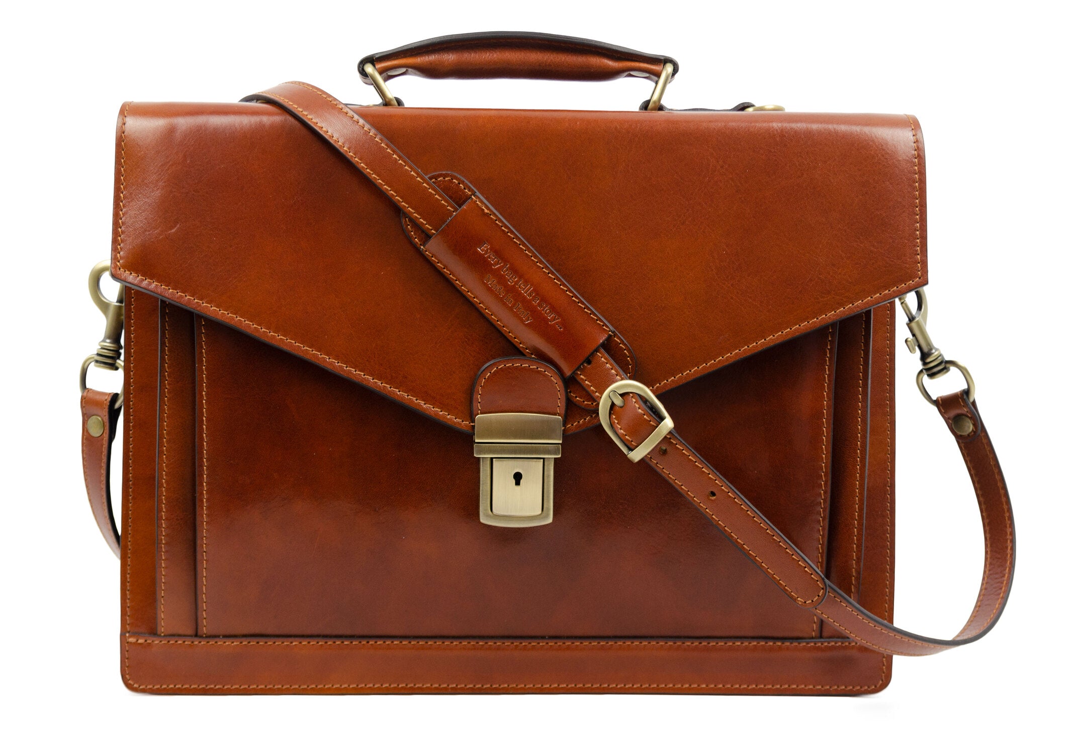 Classic Design Leather Briefcase - The Magus