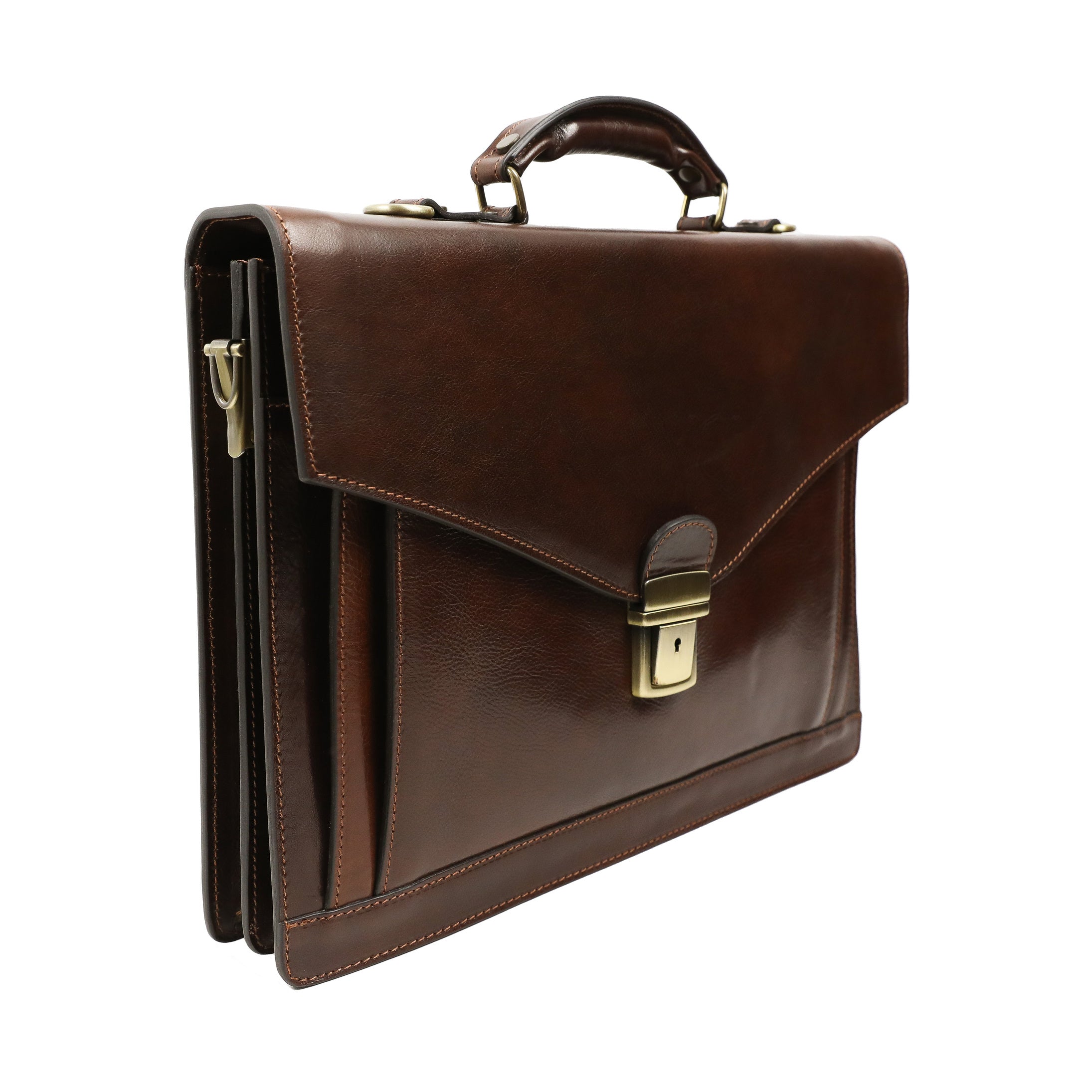 Classic Design Leather Briefcase - The Magus