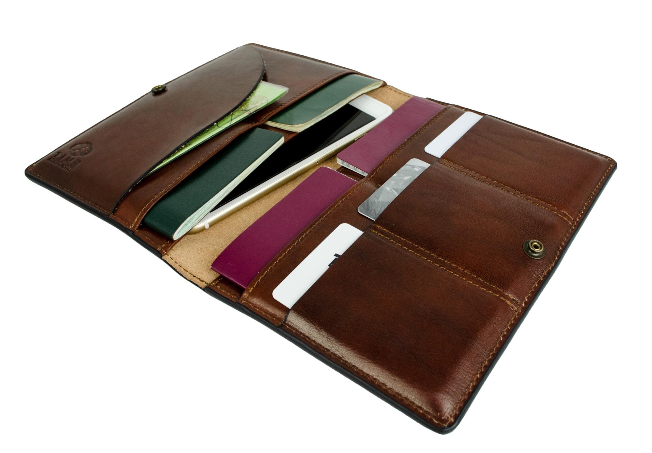 Large Leather Passport Holder - Gulliver's Travels