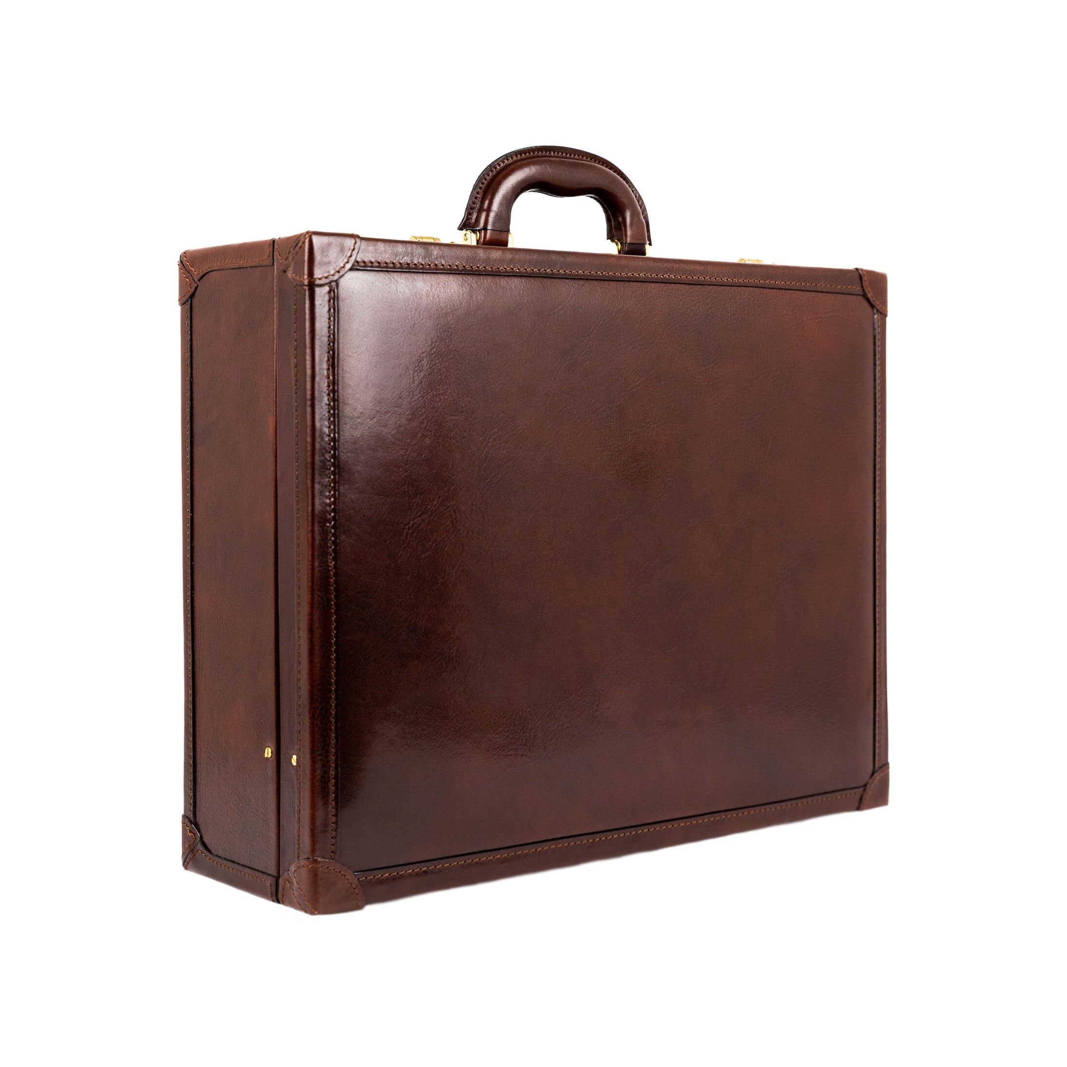 Large Leather Attaché Case Briefcase - Lord Jim