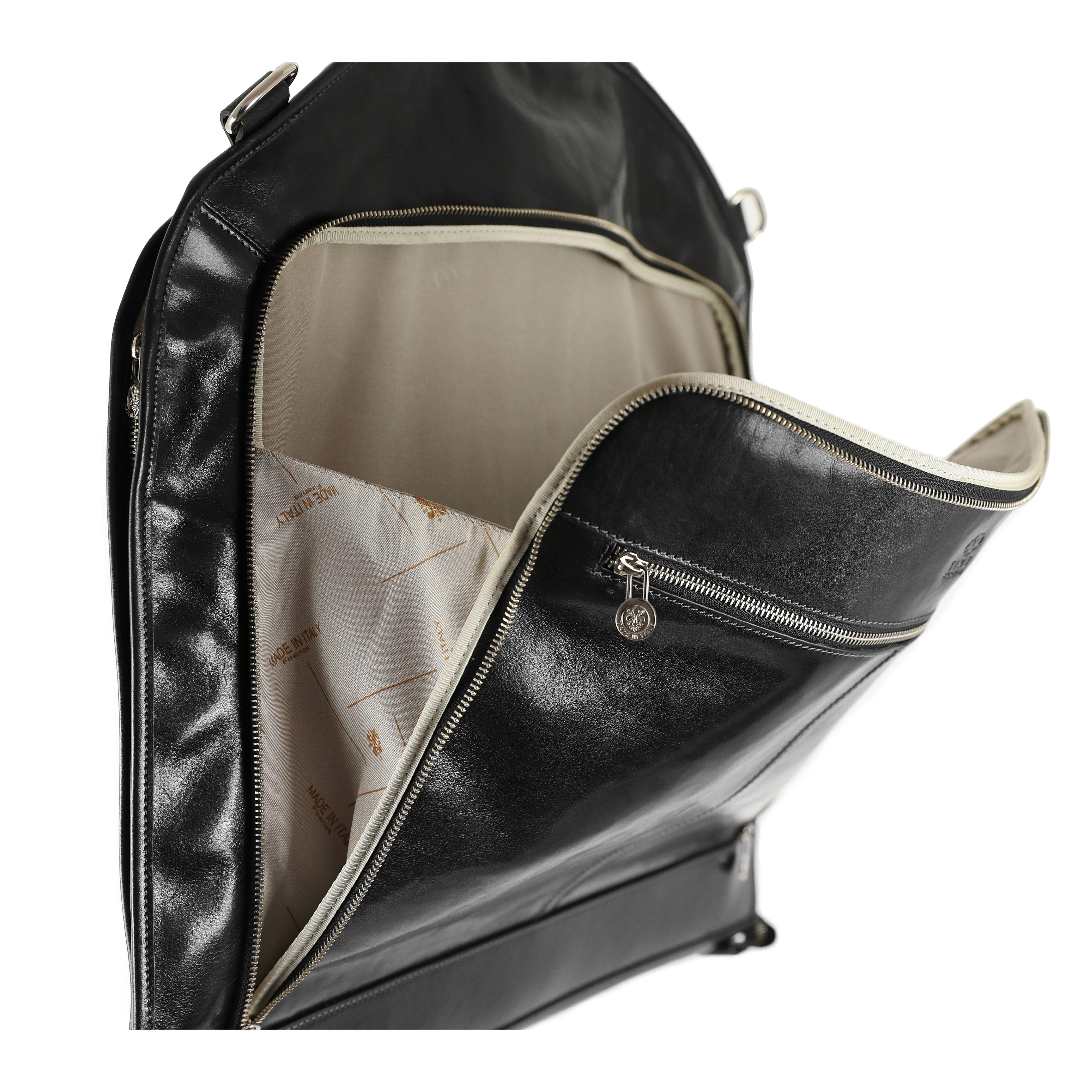 Leather Garment Bag - Travels with Charley