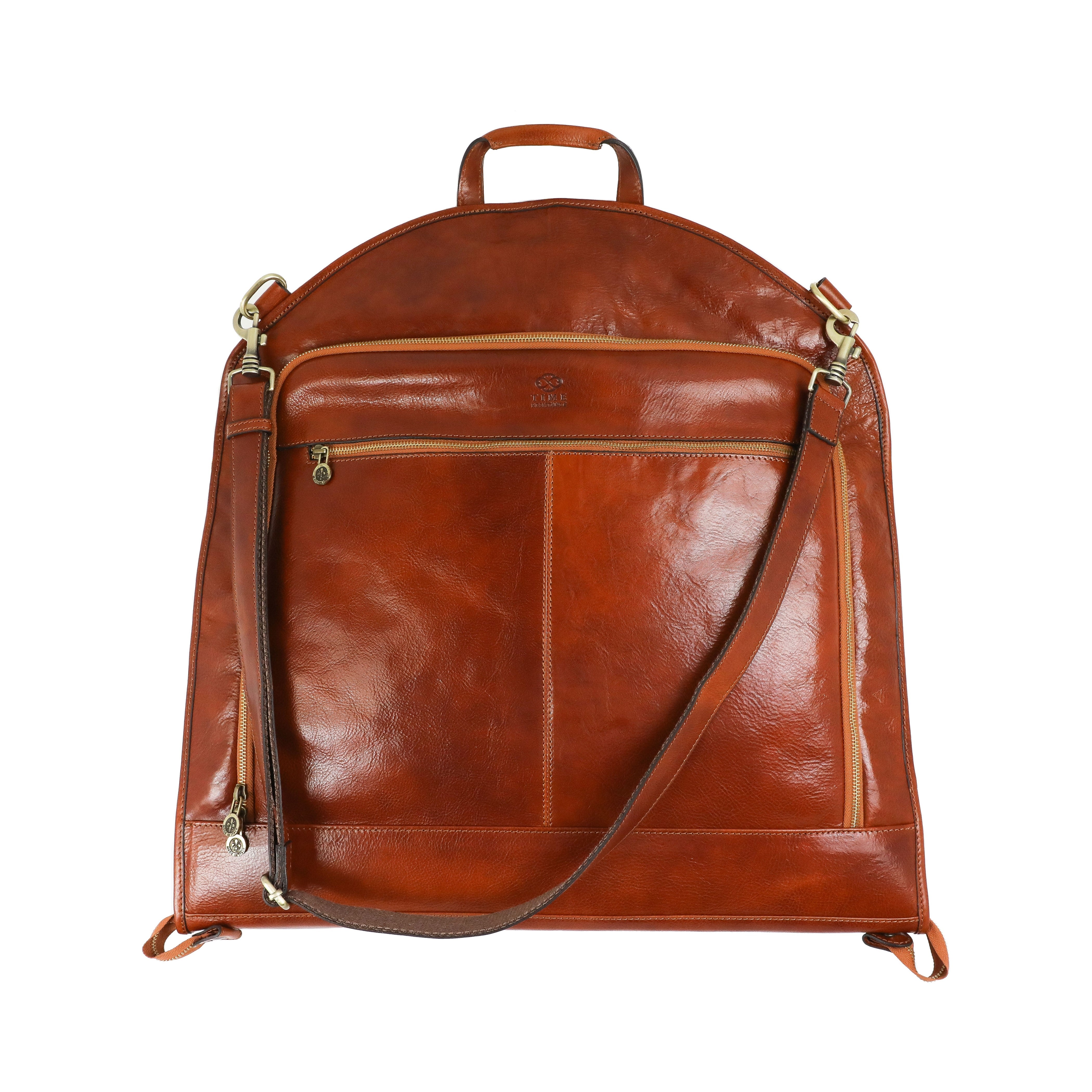 Leather Garment Bag - Travels with Charley