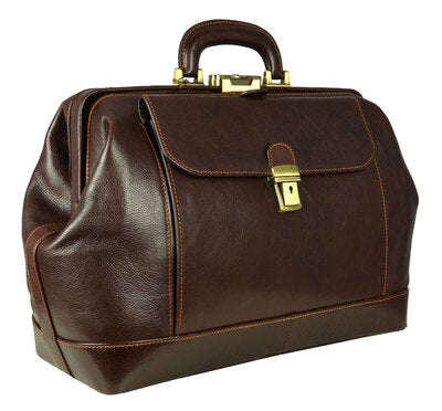 Large Italian Leather Doctor Bag - Hamlet