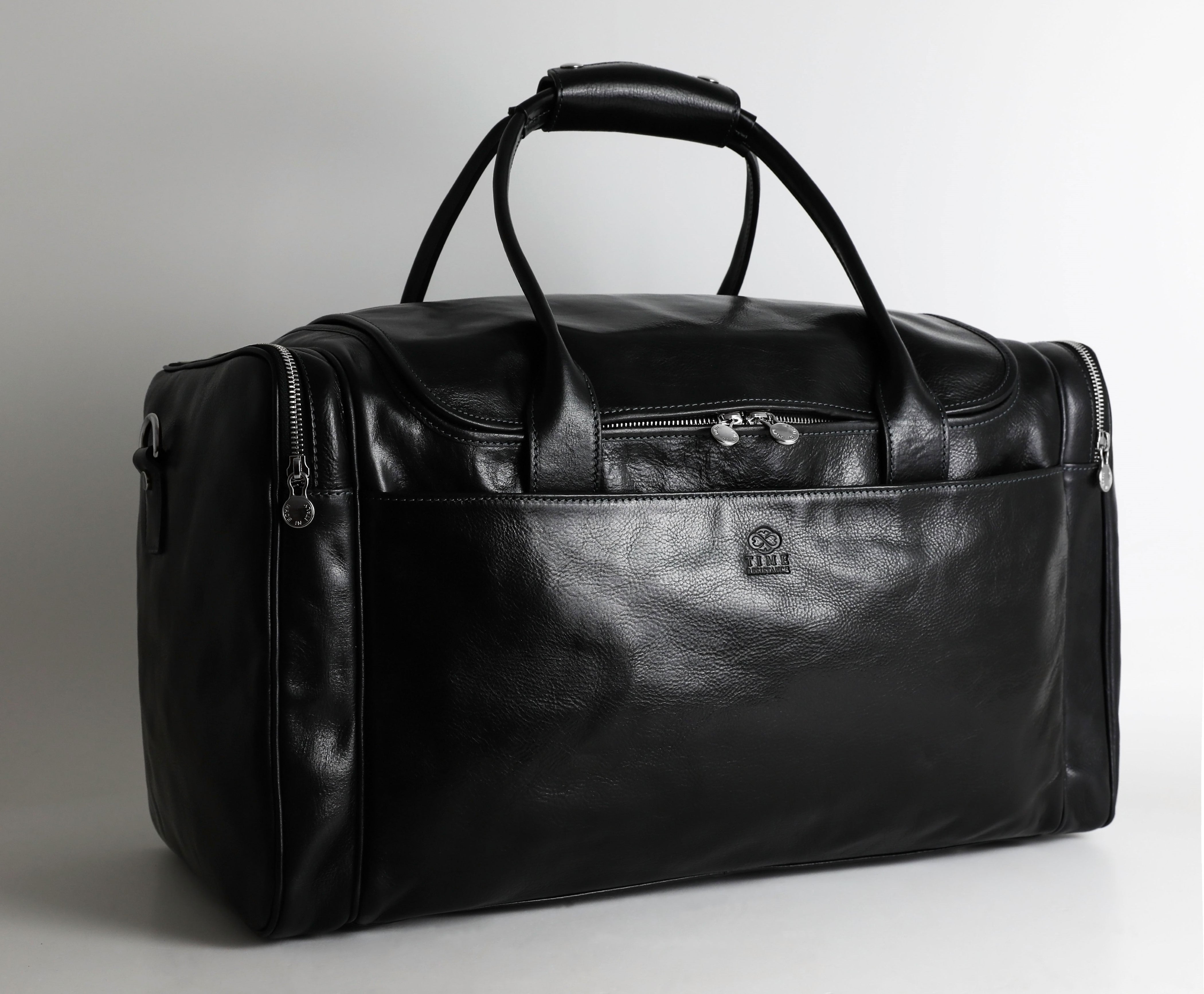 Large Italian Leather Duffel Bag - The Hitchhikers Guide to the Galaxy