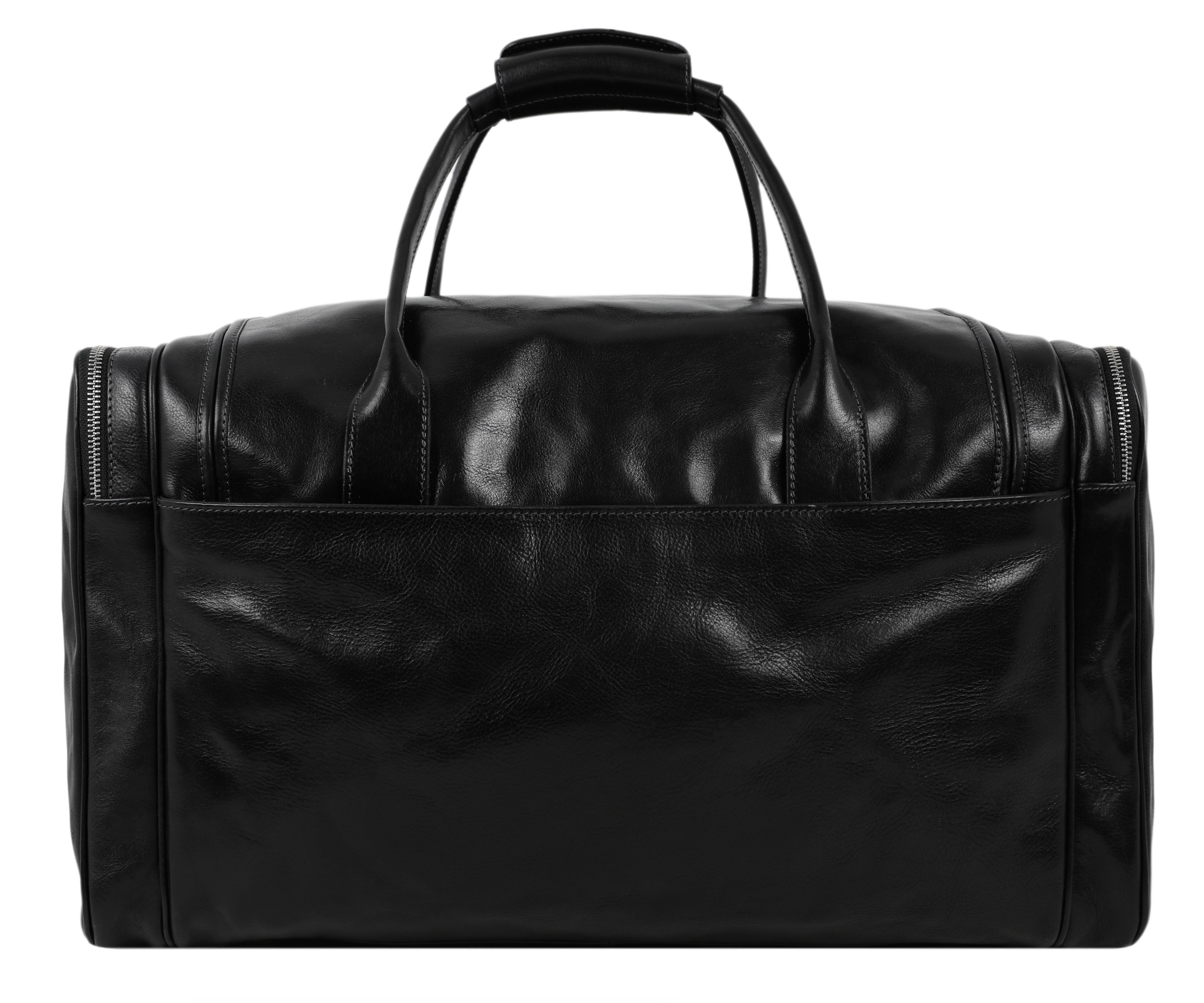 Large Italian Leather Duffel Bag - The Hitchhikers Guide to the Galaxy