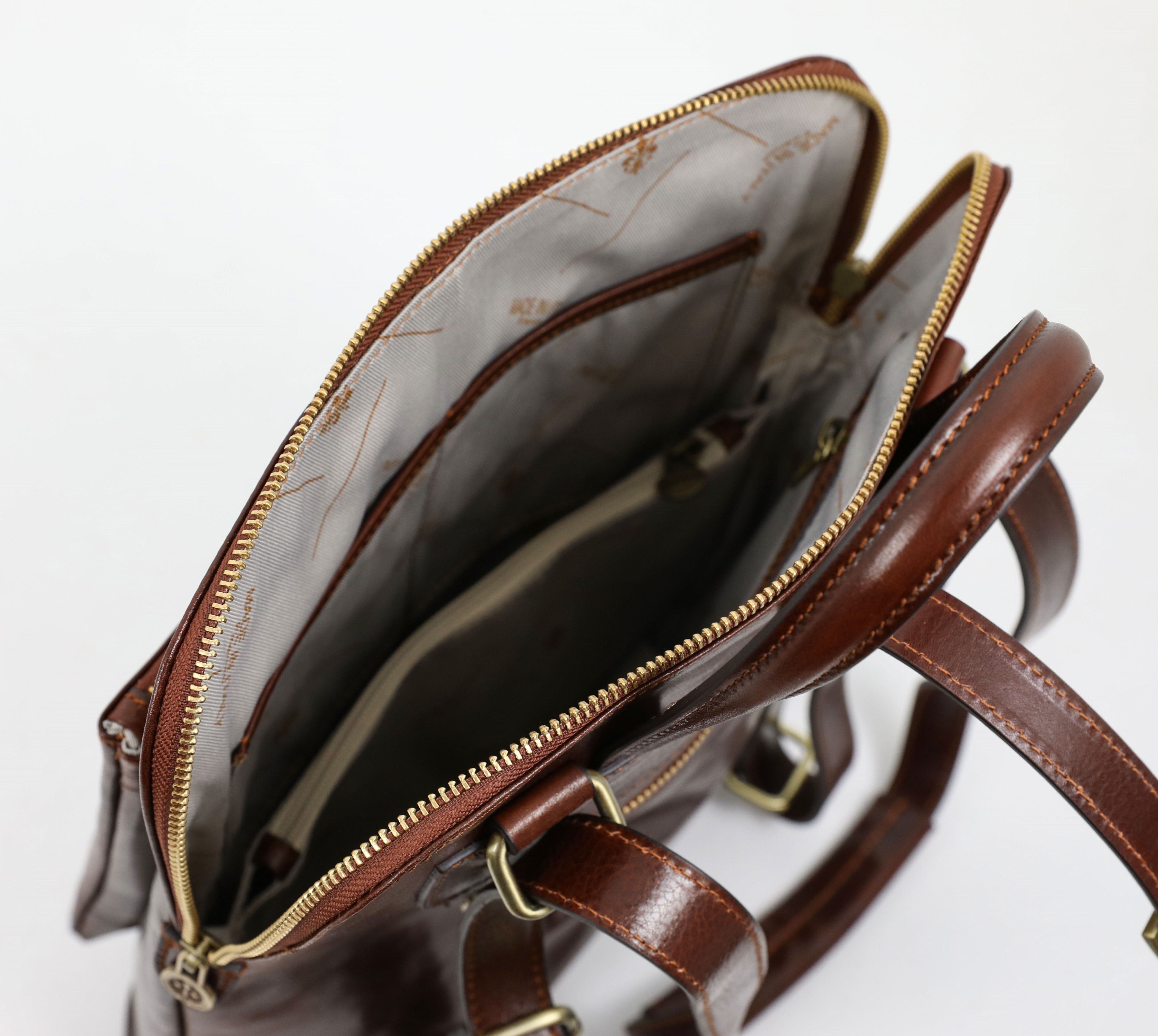 Convertible Leather Backpack Shoulder Bag - Emma