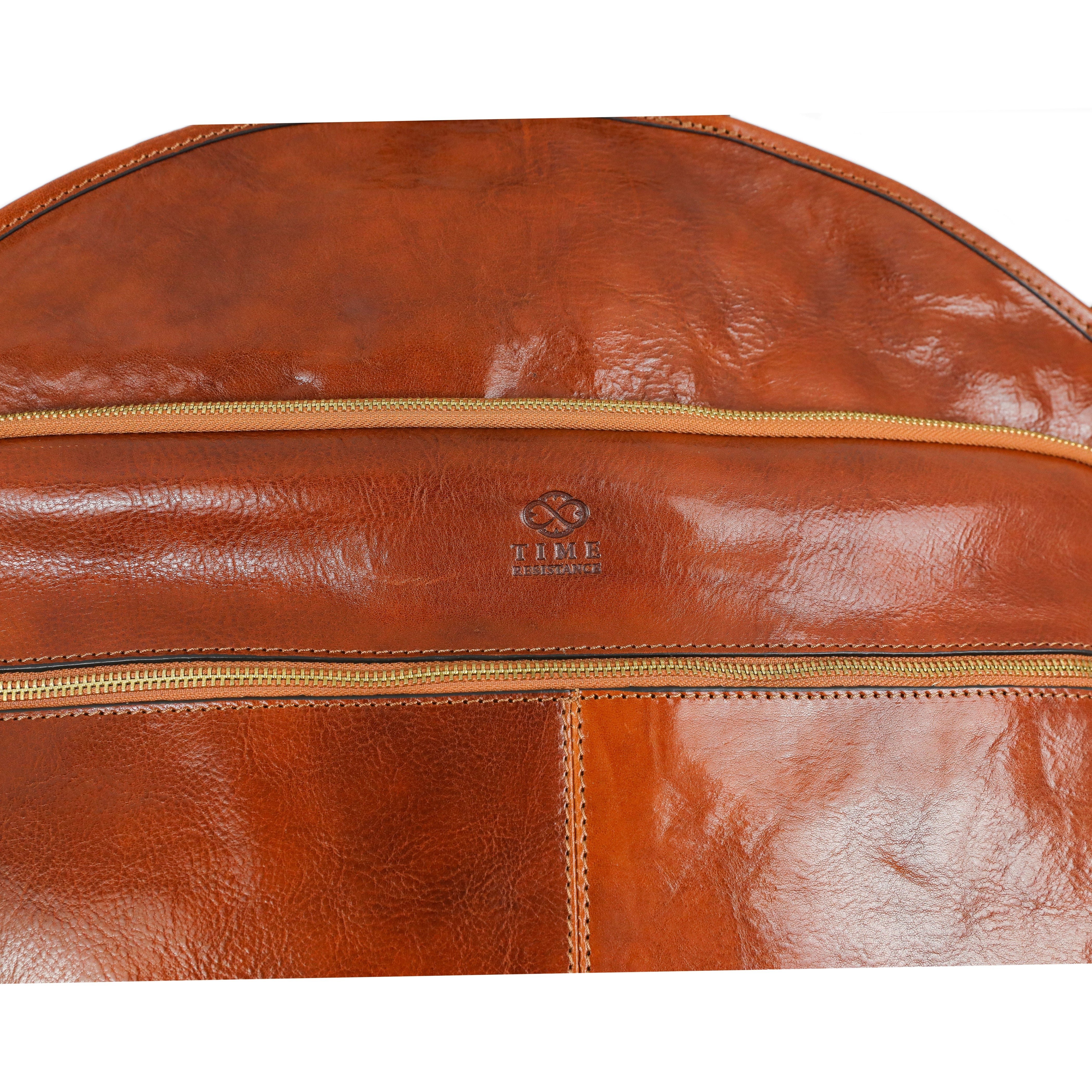 Leather Garment Bag - Travels with Charley