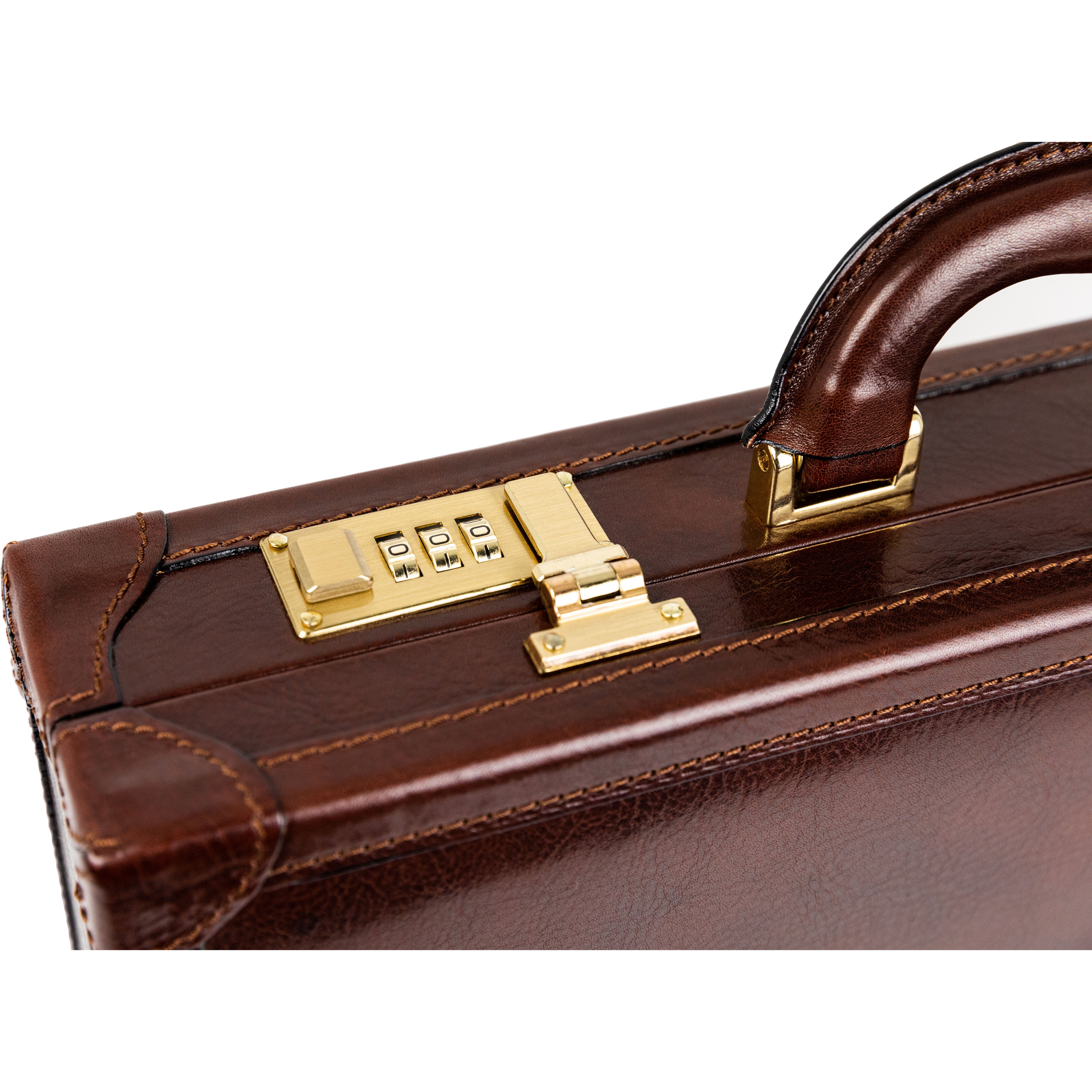 Leather Attaché Case Briefcase - The Wind in the Willows