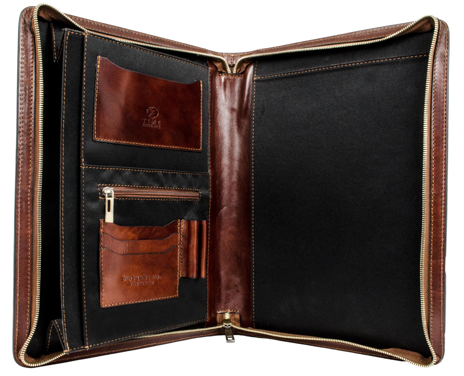 Leather A4 Documents Folder Organizer - Candide