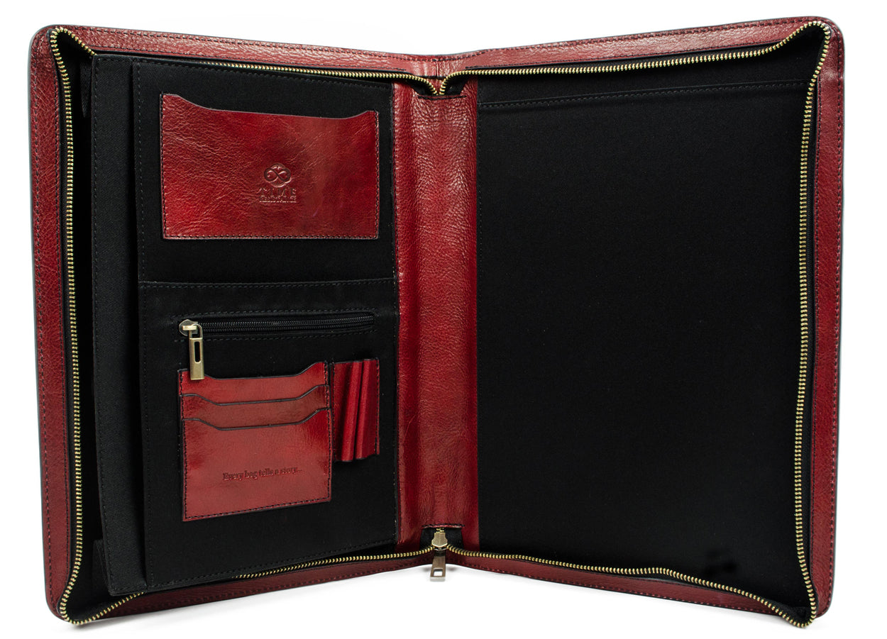 Leather A4 Documents Folder Organizer - Candide