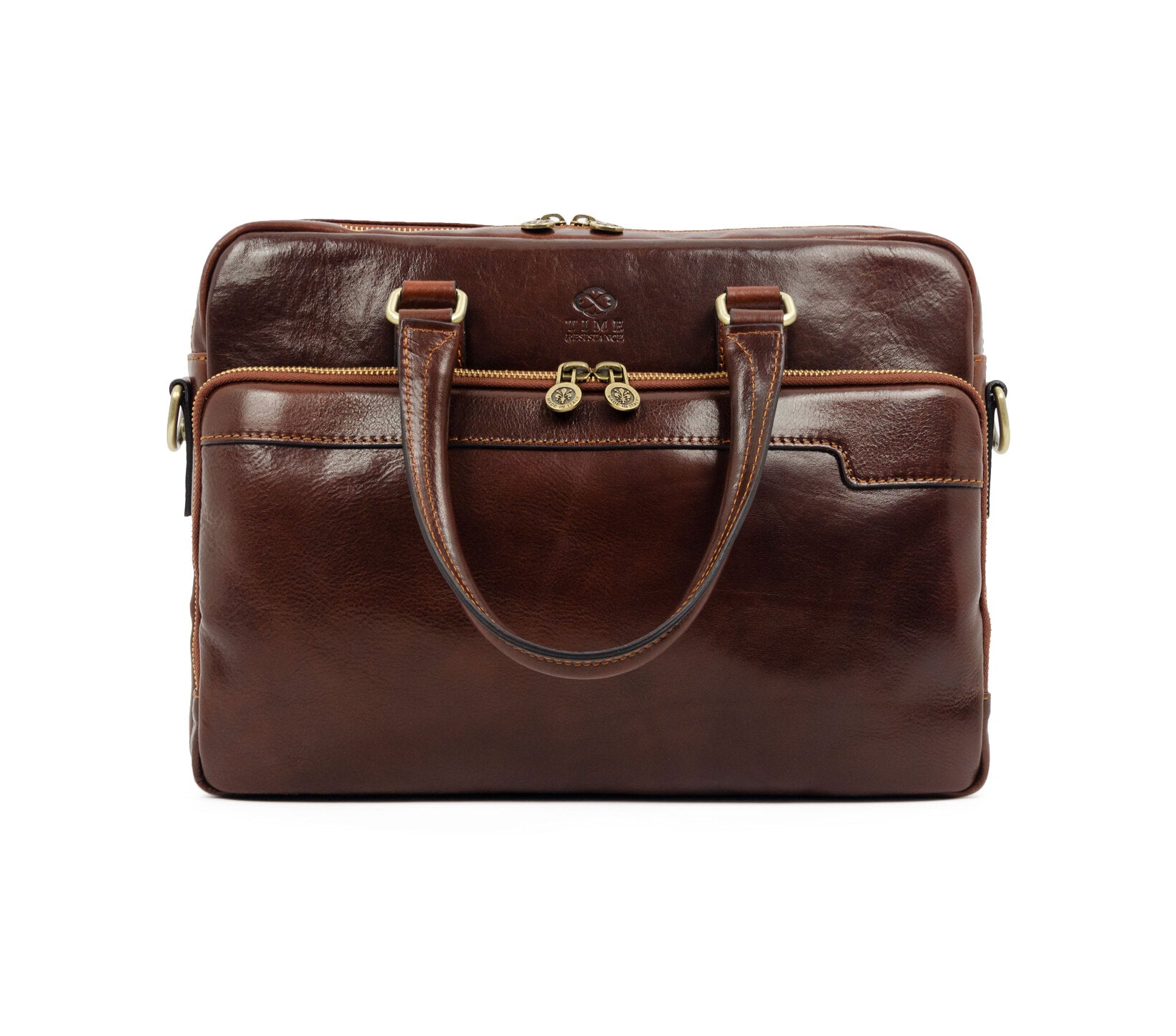 Leather Briefcase Laptop Bag - Orlando