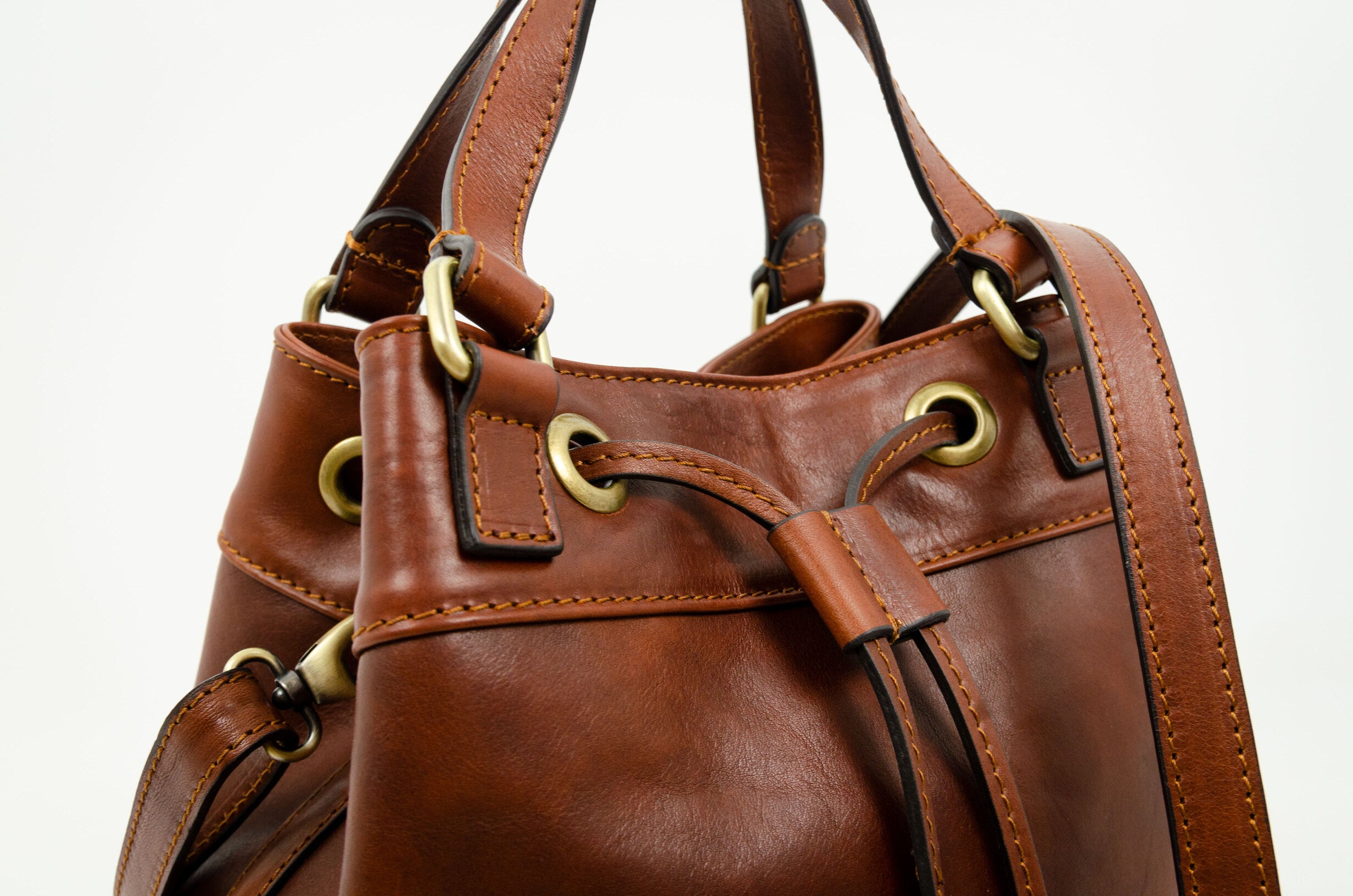 Leather Tote Bag - Light In August