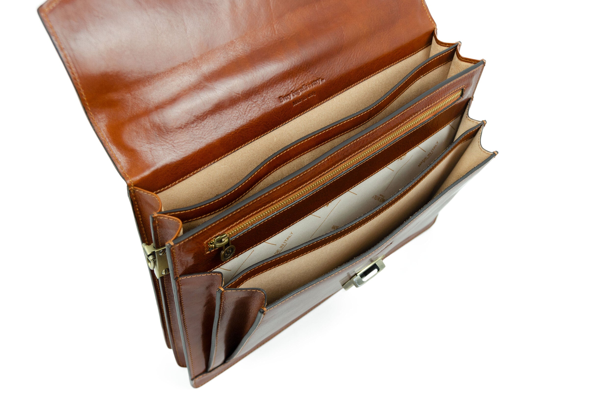 Classic Design Leather Briefcase - The Magus