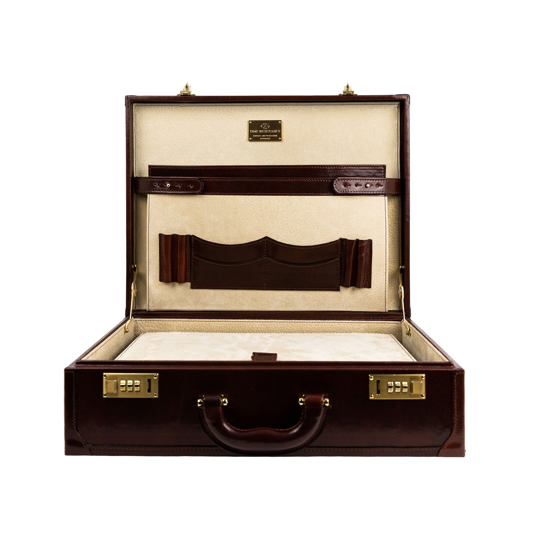 Large Leather Attaché Case Briefcase - Lord Jim