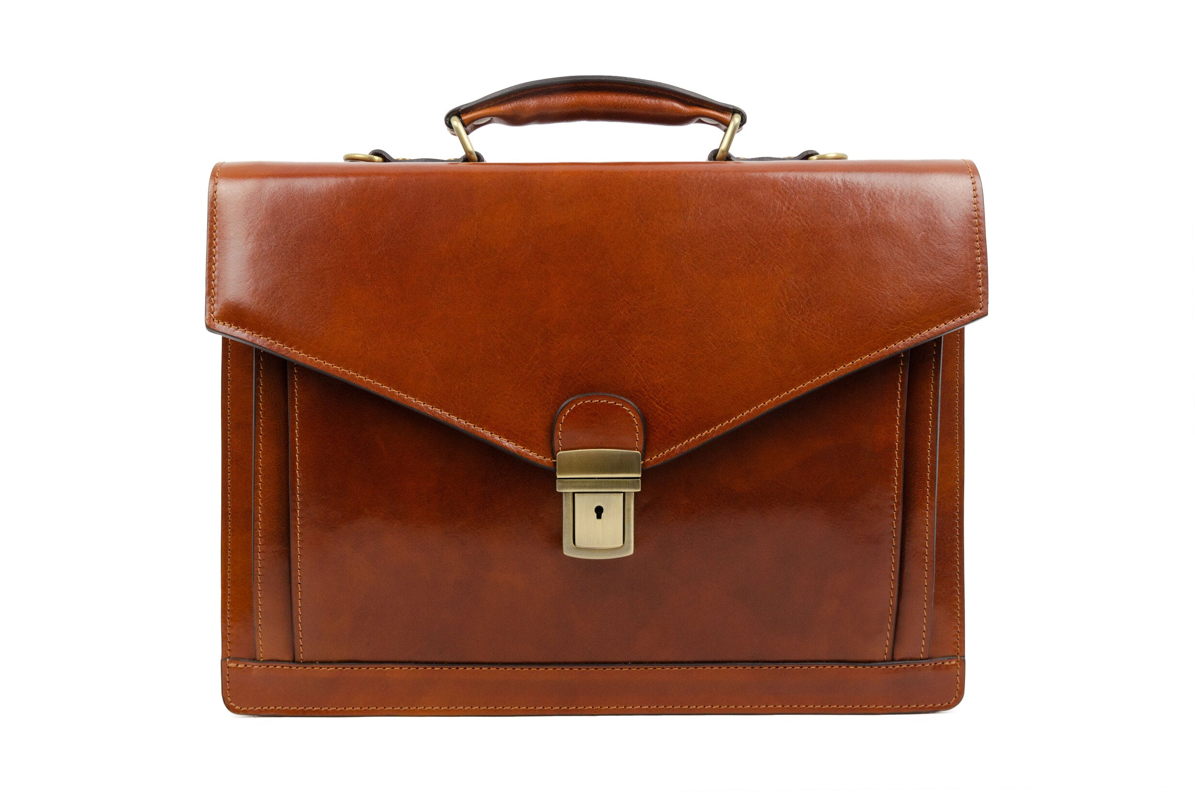 Classic Design Leather Briefcase - The Magus