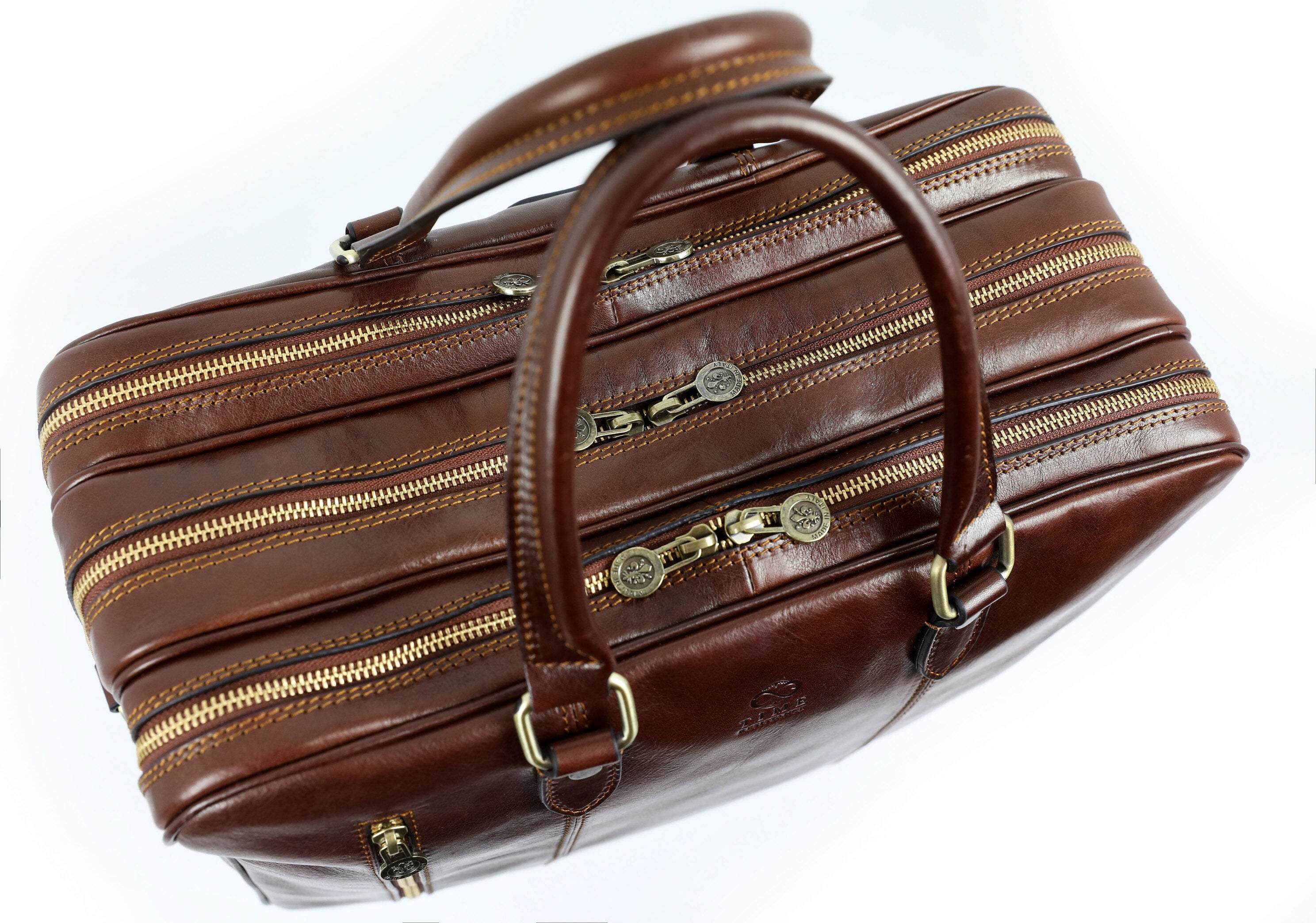 Brown Leather Convertible Briefcase Backpack - A Farewell to Arms