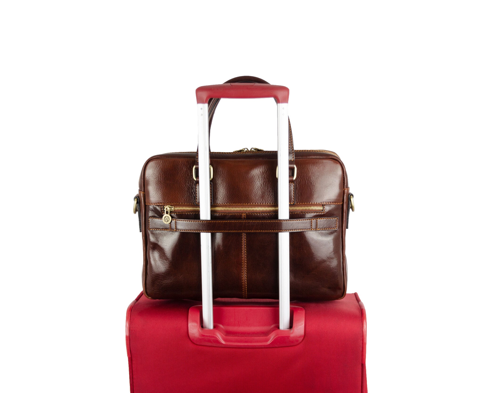 Leather Briefcase Laptop Bag - Orlando