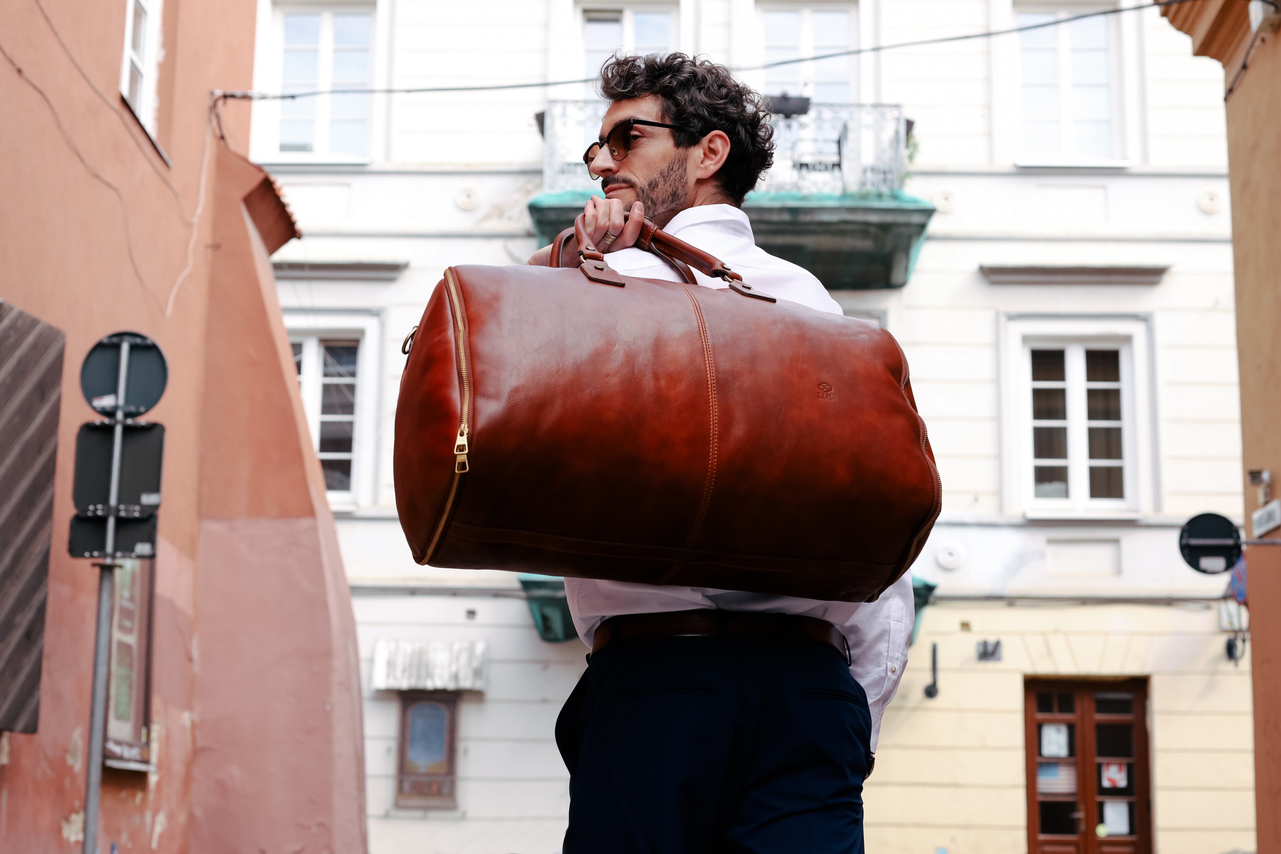 Leather Garment Bag, Duffel Bag - Paradise Lost