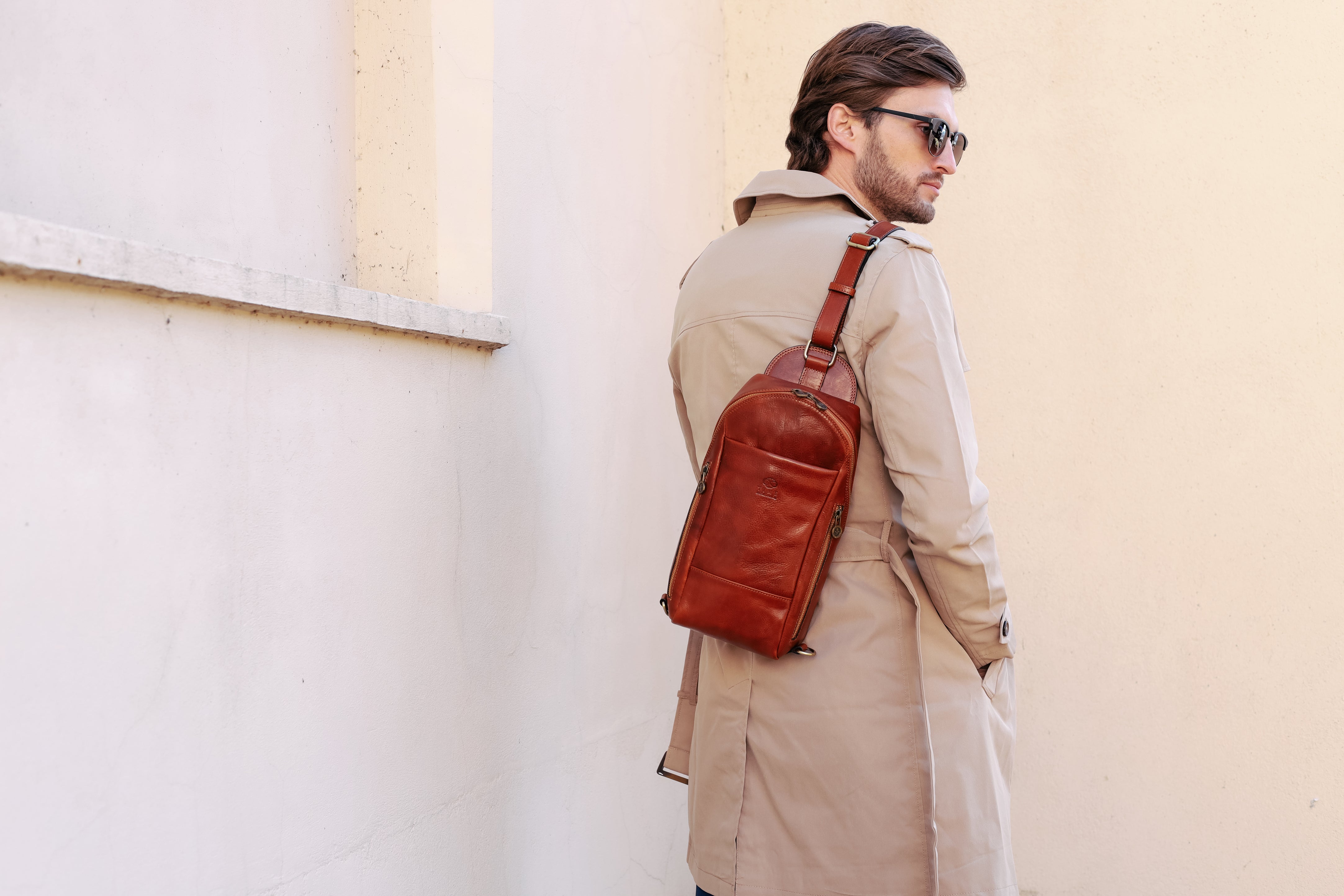 Leather Chest Bag Sling Bag - Murphy