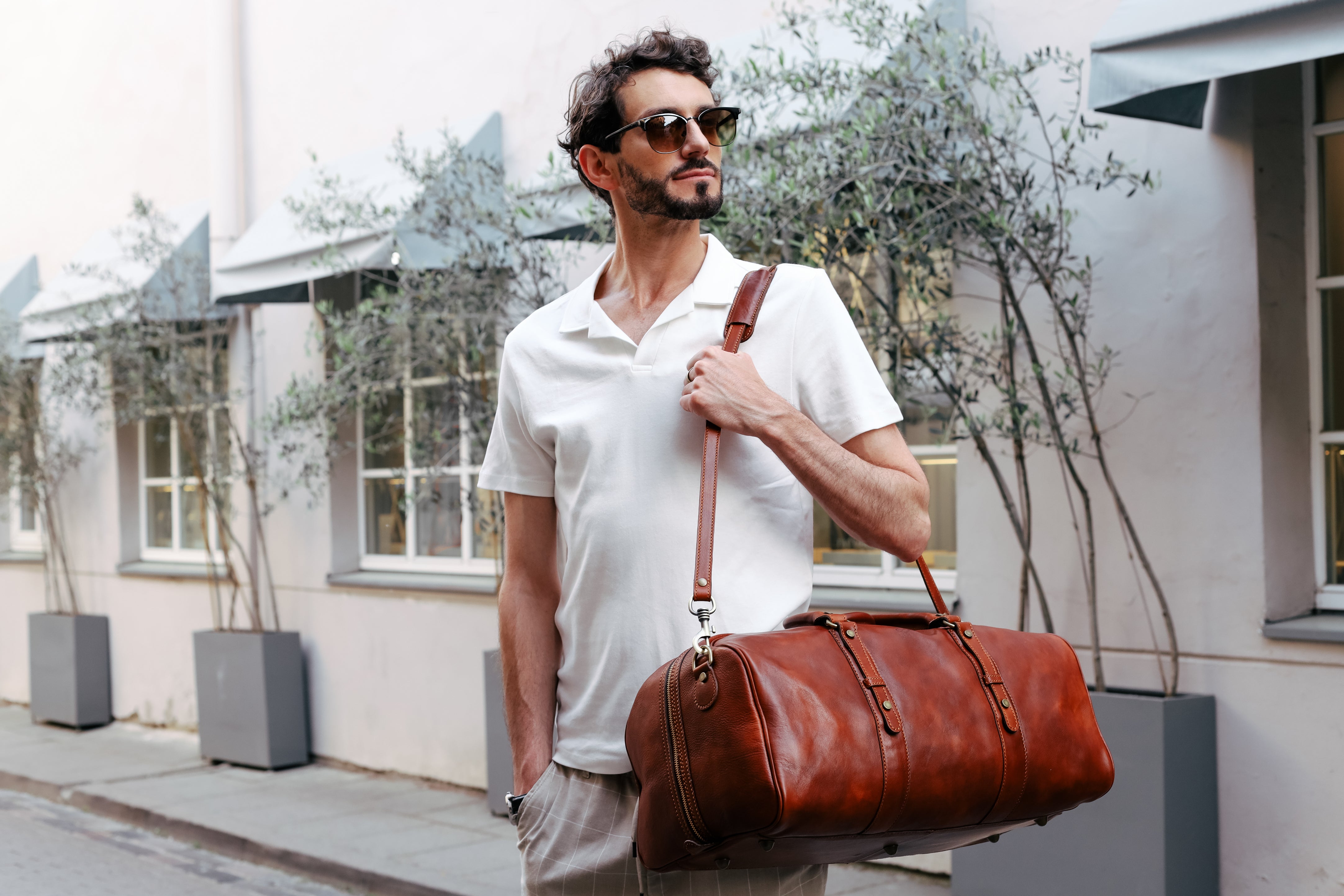 Leather Duffel Bag, Weekender Bag - Song of Solomon