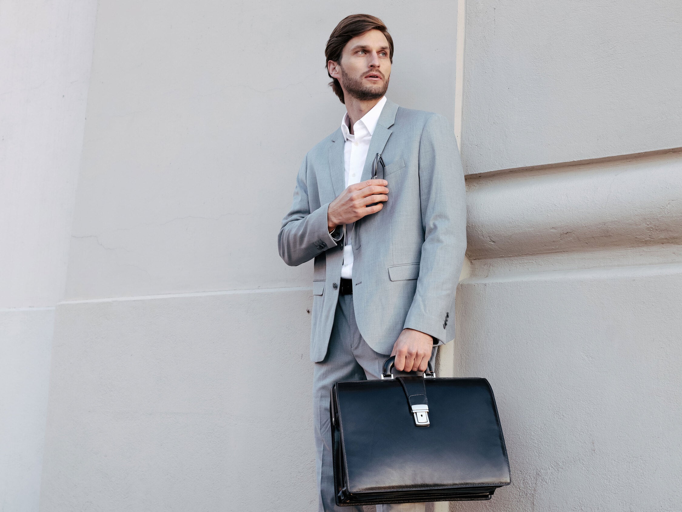 Large Leather Briefcase - The Firm