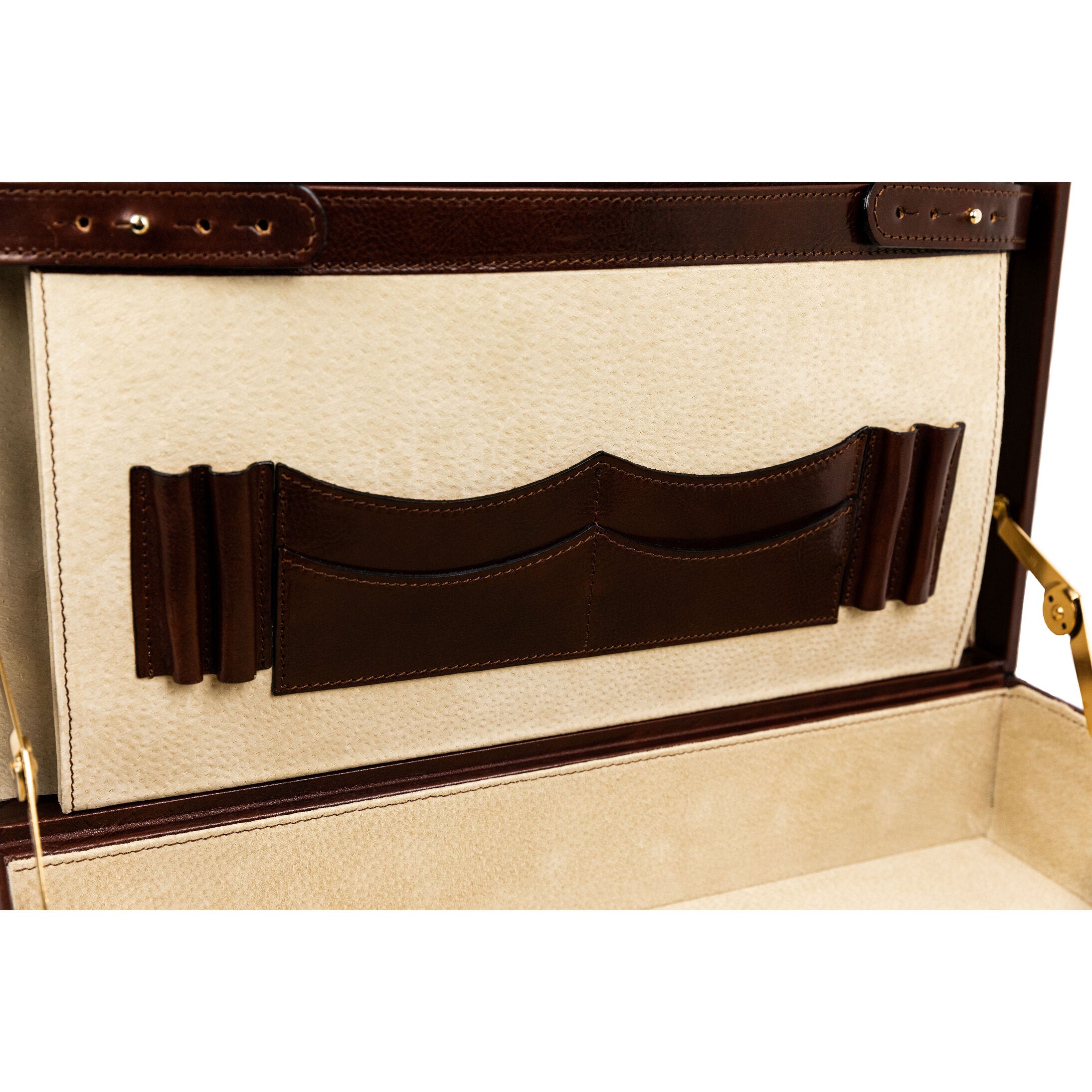 Small Leather Attaché Case Briefcase - The House of Mirth