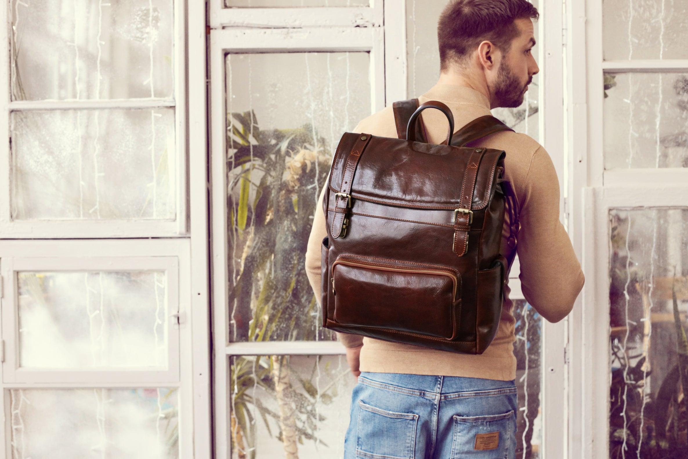 Leather Backpack - The Good Earth