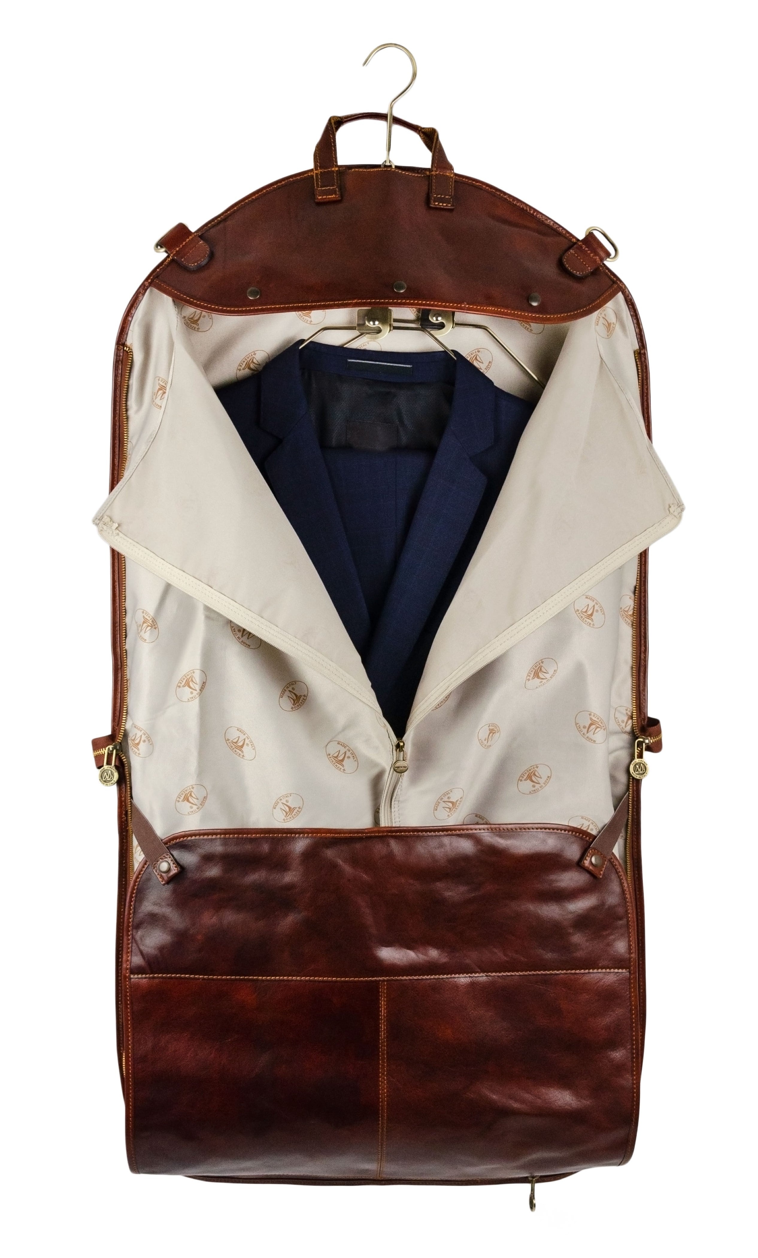 Leather Garment Bag - Travels with Charley