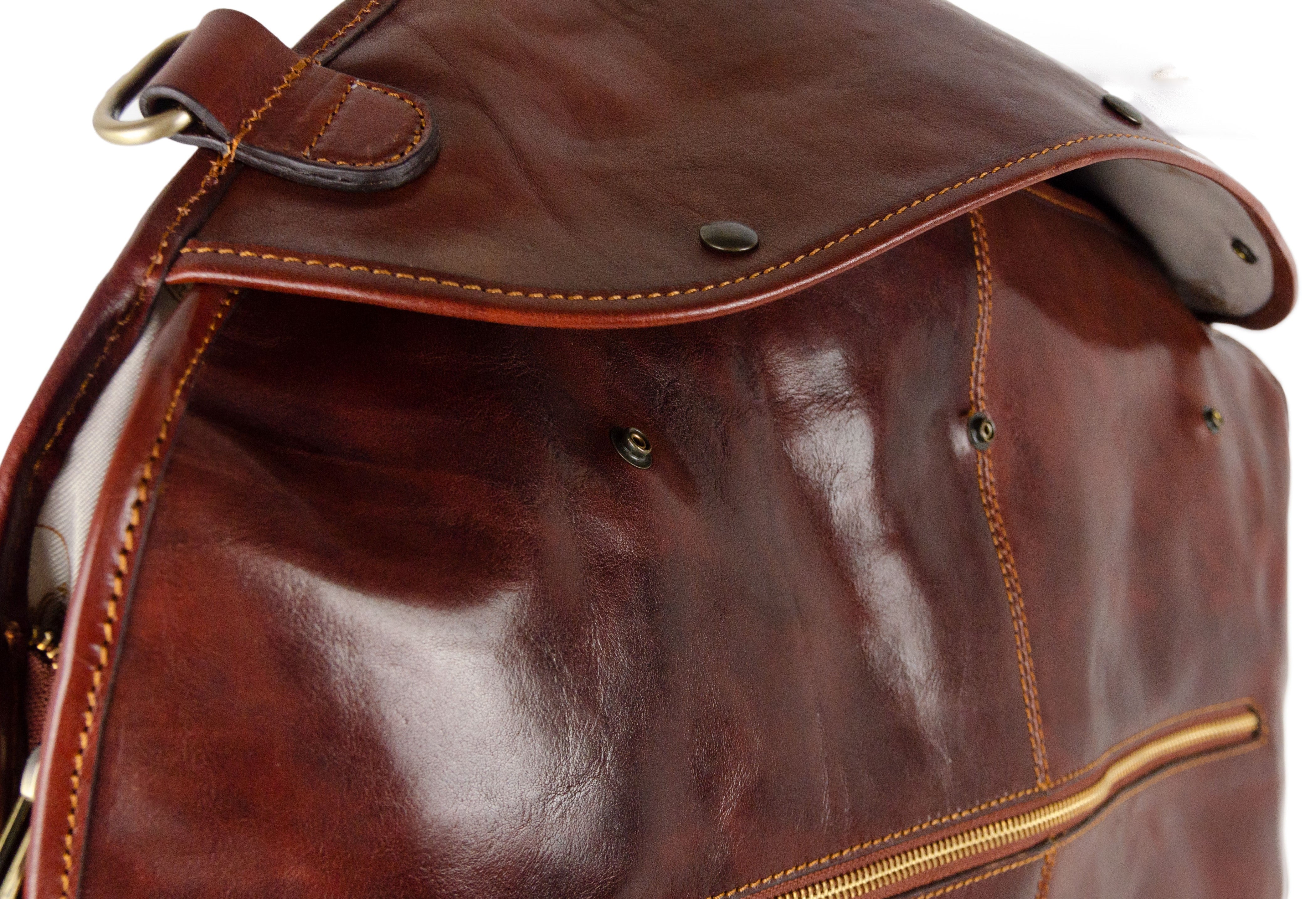 Leather Garment Bag - Travels with Charley