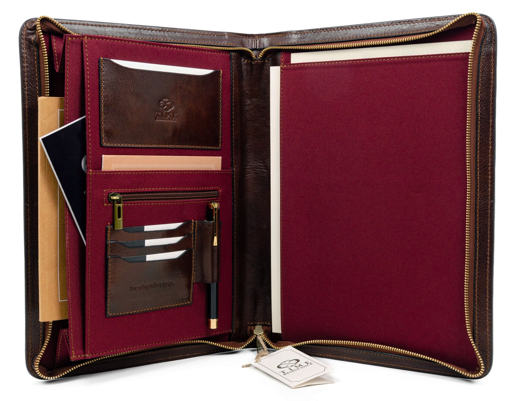 Leather A4 Documents Folder Organizer - Candide