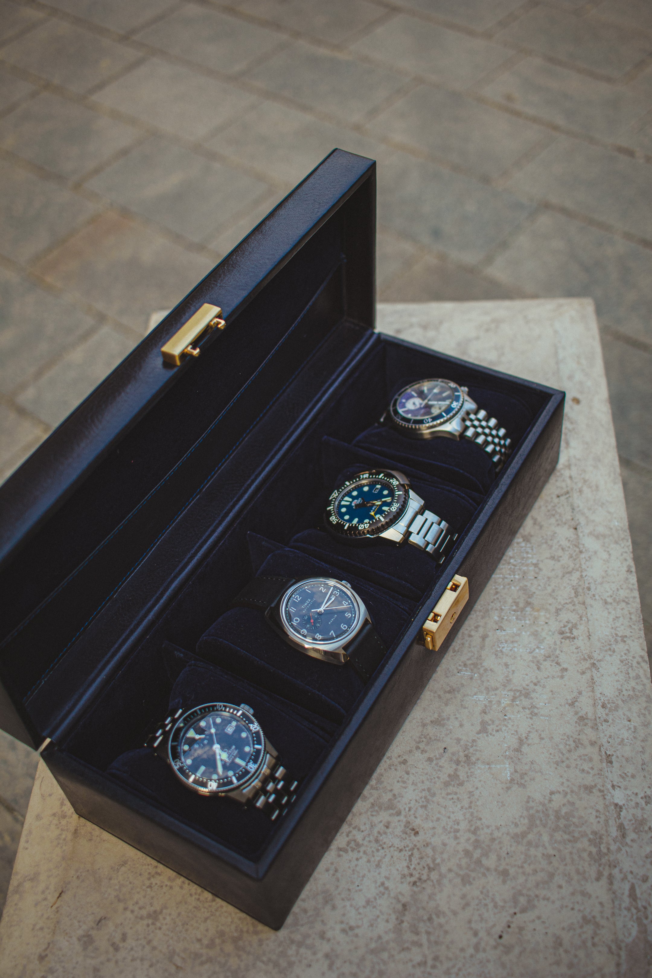 Leather Watch Box, Watch Organizer - Herzog